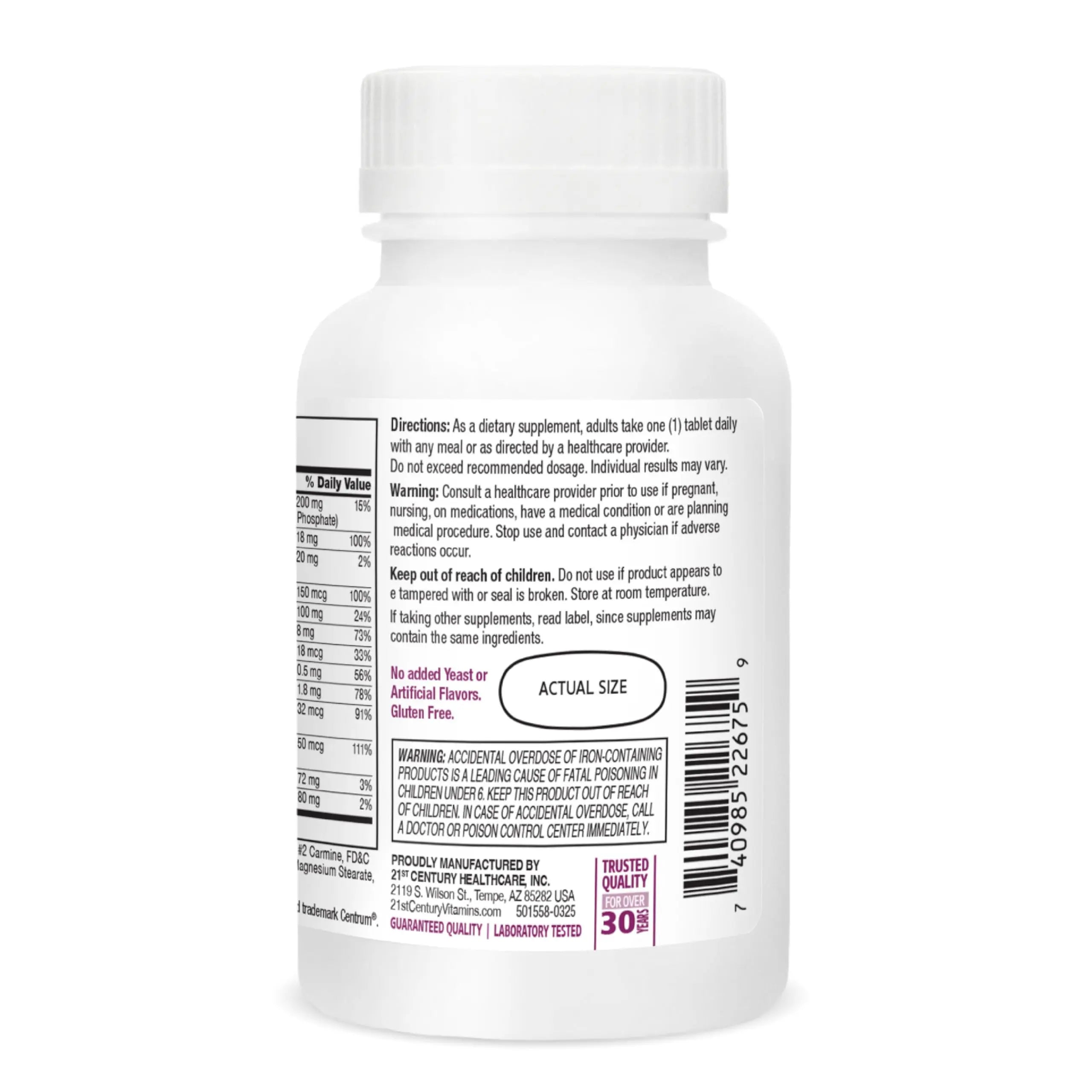 21st Century Sentry Women Multivitamin Tablets, 120 Count 21st Century buy supplements canada