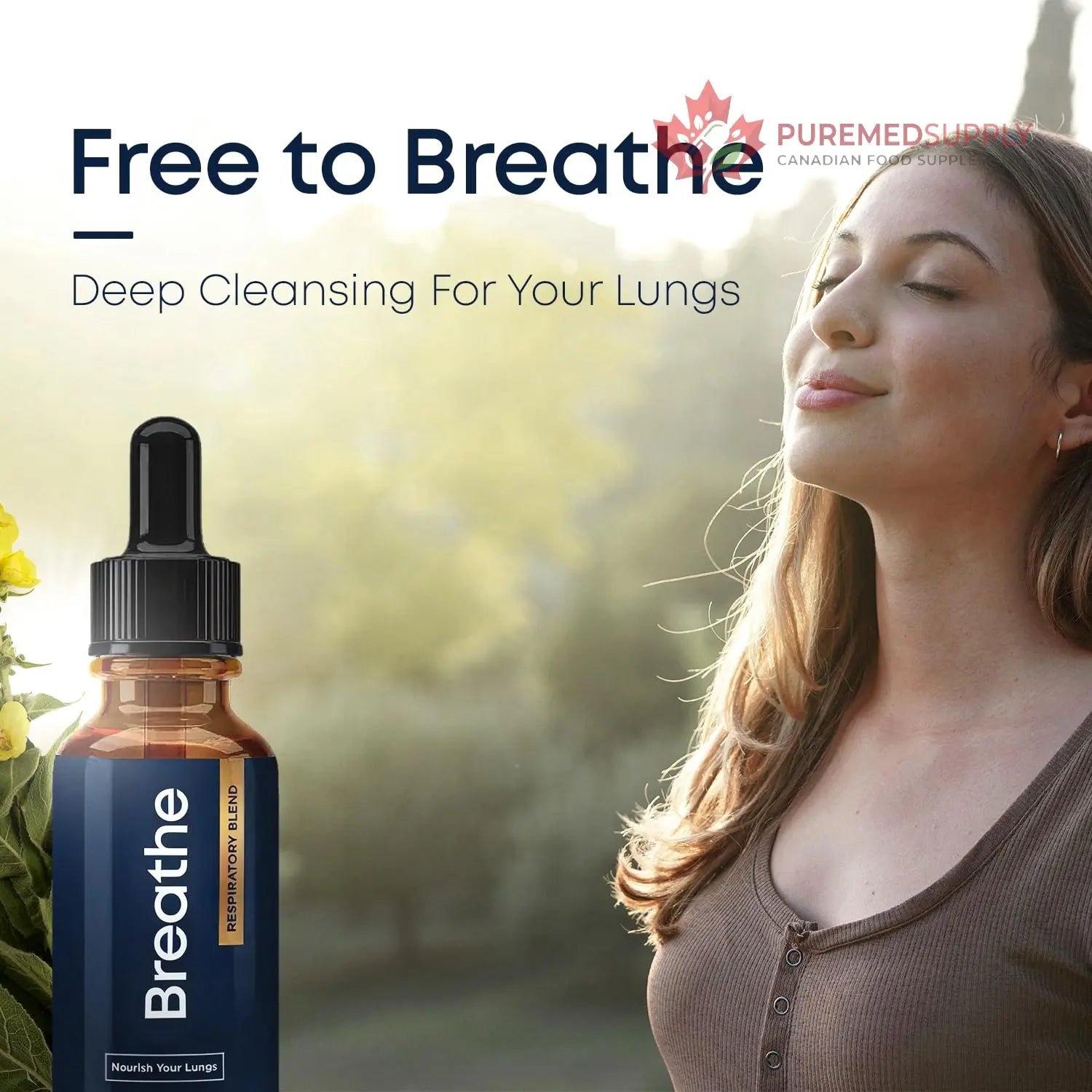 BREATHE & BREATHE PM Bundle - 60 Caps & 1 fl.oz. Mullein Drops for Lungs & Airways: Peppermint, Thyme, & Mullein Leaf Extract for Lungs Detox for Smokers - Clear Mucus & Breathe - GMO-Free & USA-Made Herbal Tea Therapy buy supplements canada