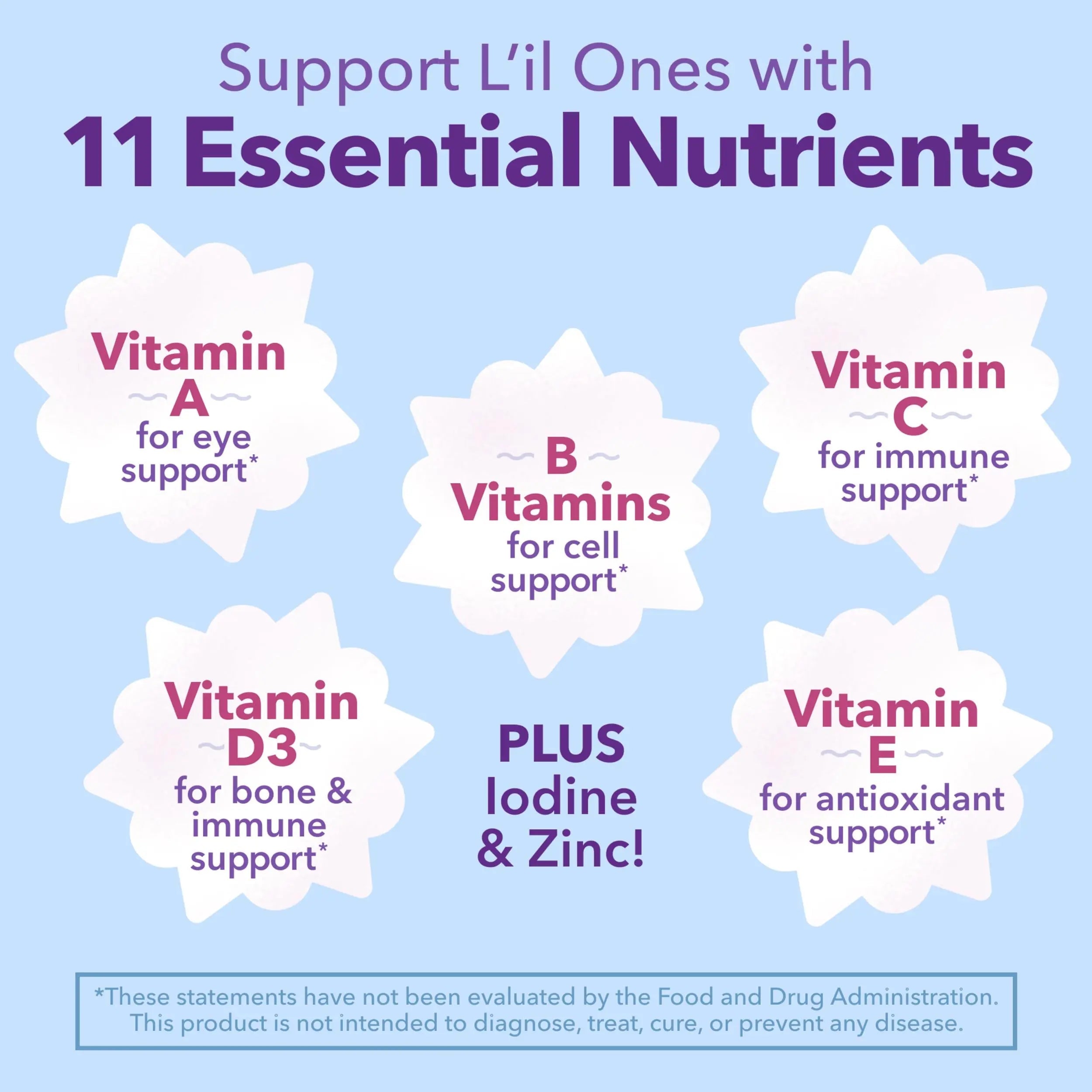 L'il Critters Frozen Daily Kids Multivitamin Gummies Assorted Berry Flavors for Ages 2+ Toddlers and Kids, Disney Multivitamin Gummies Lil Critters buy supplements canada