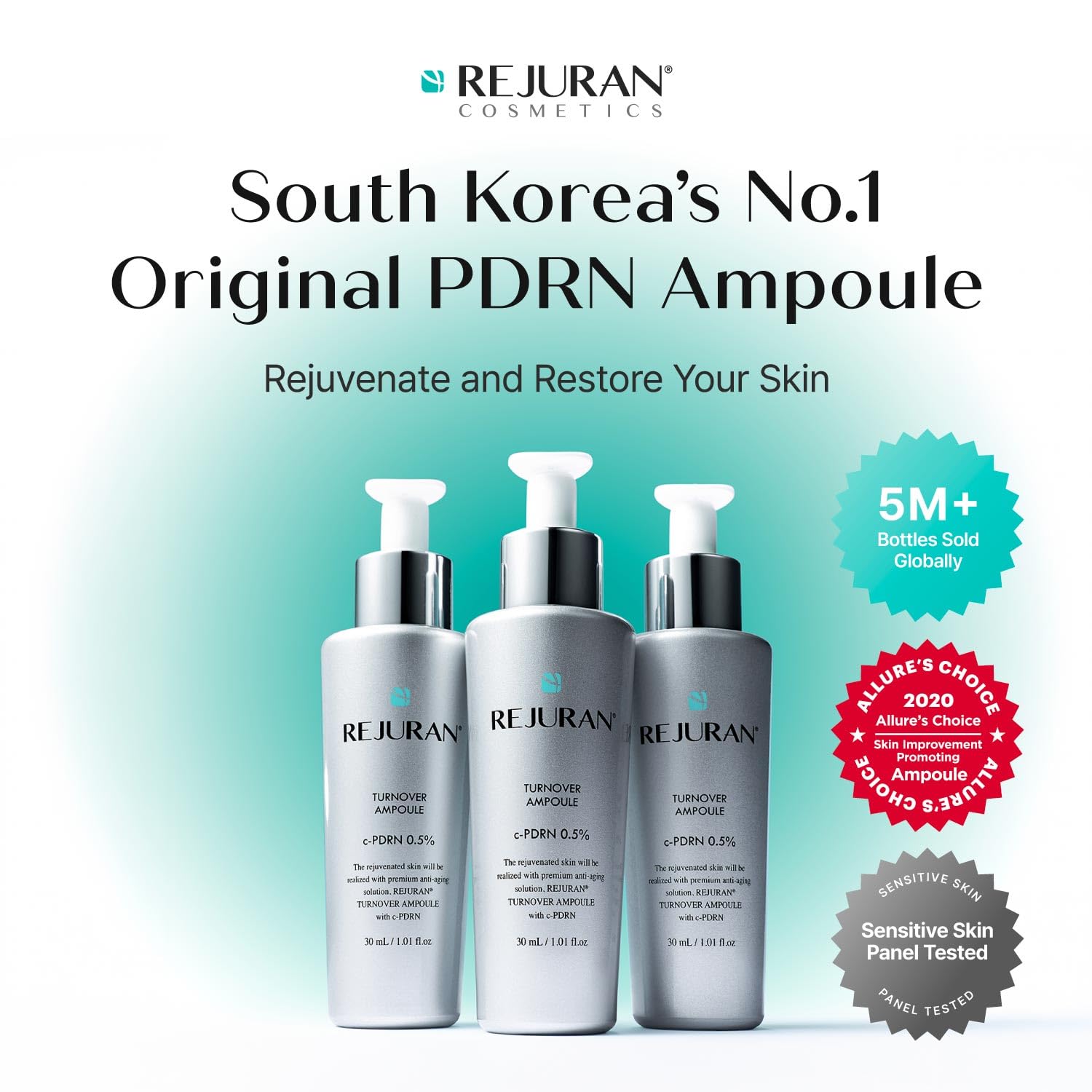 REJURAN® Turnover Ampoule, c-PDRN® – Original Salmon DNA PDRN Face Serum for Rejuvenation, Firming, Hydration & Youthful Glow REJURAN buy supplements canada
