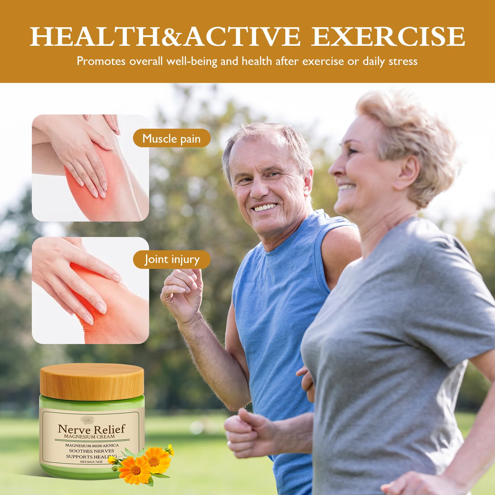 Vincofoo Nerve Relief Magnesium Cream with MSM & Arnica, Soothes Nerves & Daily Soothing Support Vincofoo buy supplements canada