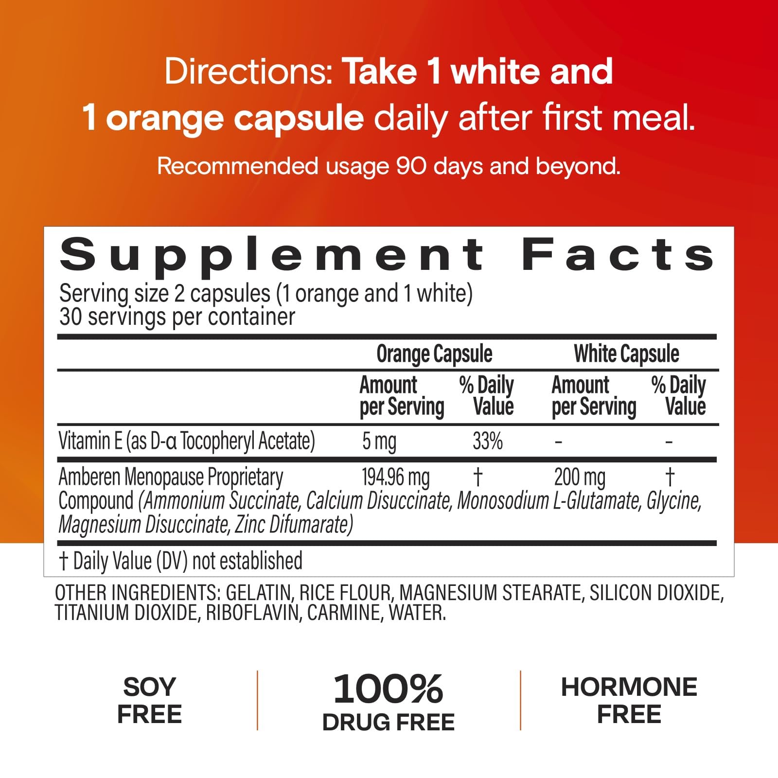 Amberen Menopause Supplement for Women, 60 Capsules, Clinically Proven, Helps Support Hormone Balance, Helps Relieve 12 Menopause Symptoms: Hot Flashes, Night Sweats, Mood Swings and More Amberen buy supplements canada