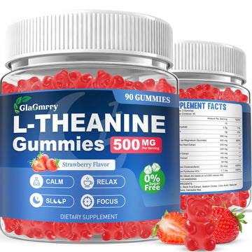 GlaGmrry 180 Count | L Theanine Gummies, L Theanine Supplement for Adults & Kids, w/Ashwagandha, Magnesium, GABA & 5-HTP, Sugar Free Liposomal Formula for Calm Relax zzZ M♡♡d & Focus, Vegan GlaGmrry buy supplements canada