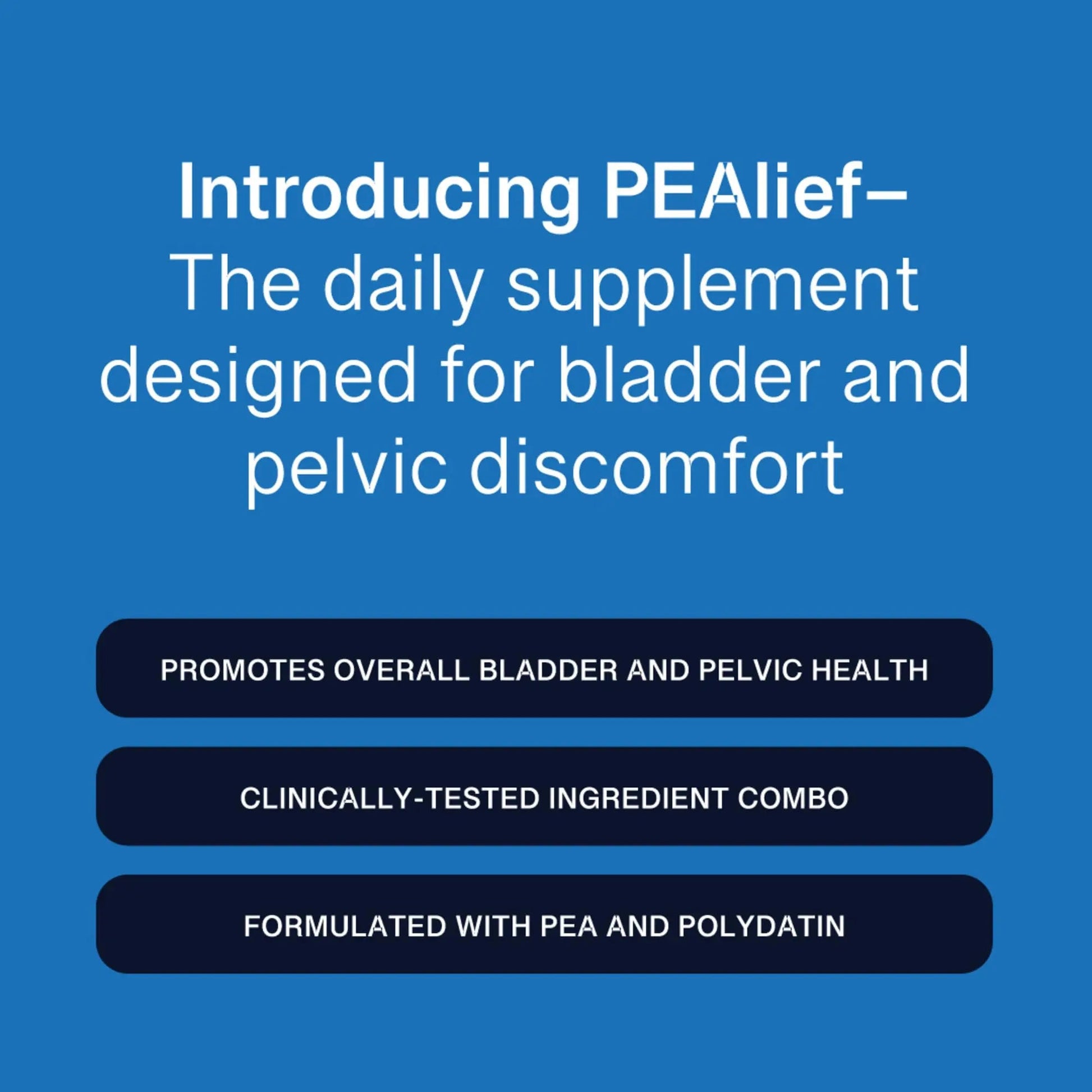PEAlief Pea + Polydatin – New Bladder & Urinary Comfort Support with Clinically Tested Ingredient Combination — One Pill Per Day, 60 Day Supply PEAlief buy supplements canada
