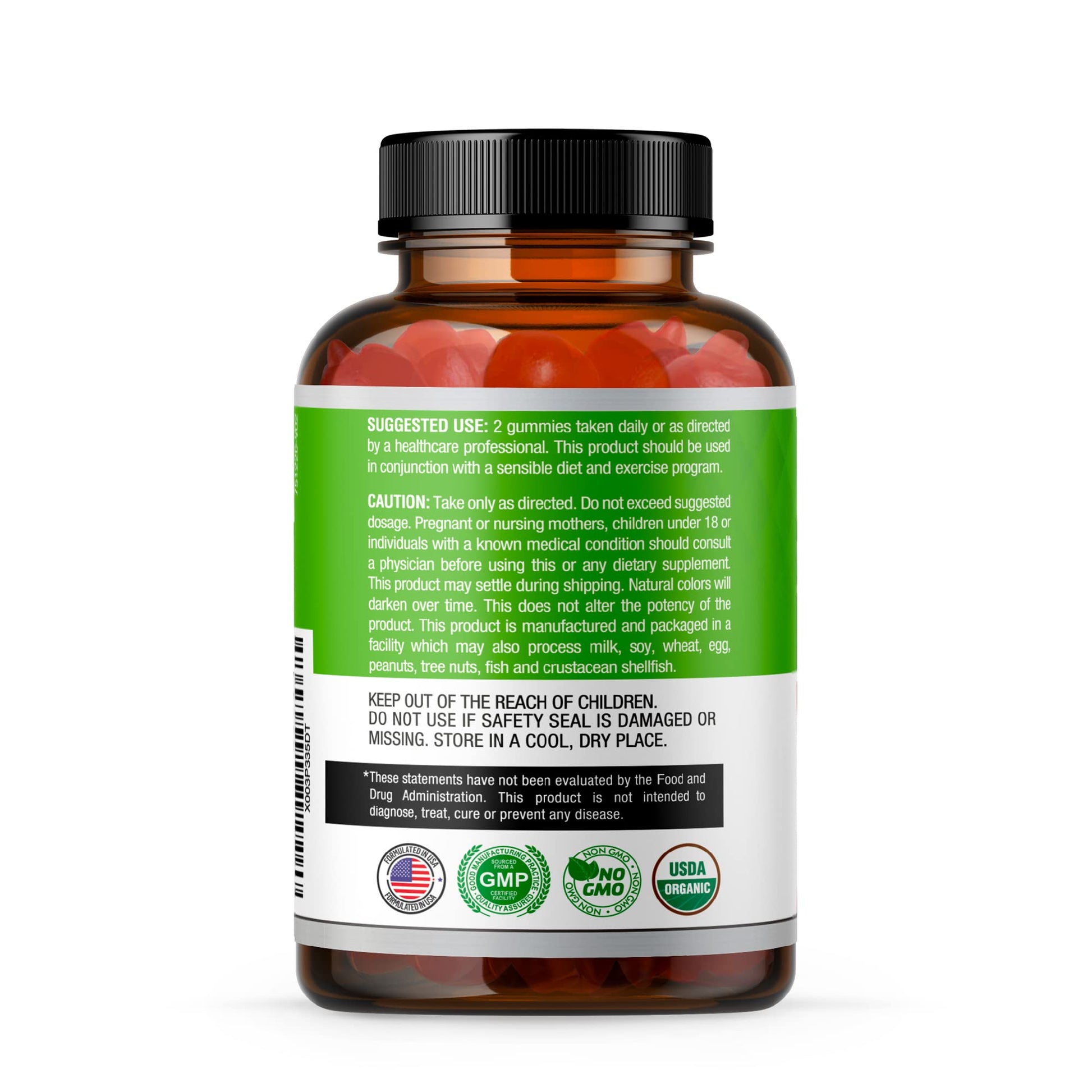 USDA Organic Apple Cider Vinegar Gummies with The Mother. AVC Keto Gummy Vitamins Simple Organica buy supplements canada