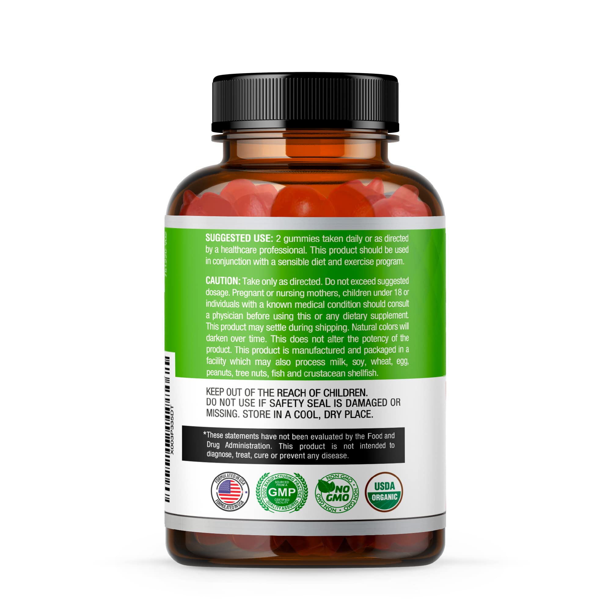 USDA Organic Apple Cider Vinegar Gummies with The Mother. AVC Keto Gummy Vitamins Simple Organica buy supplements canada