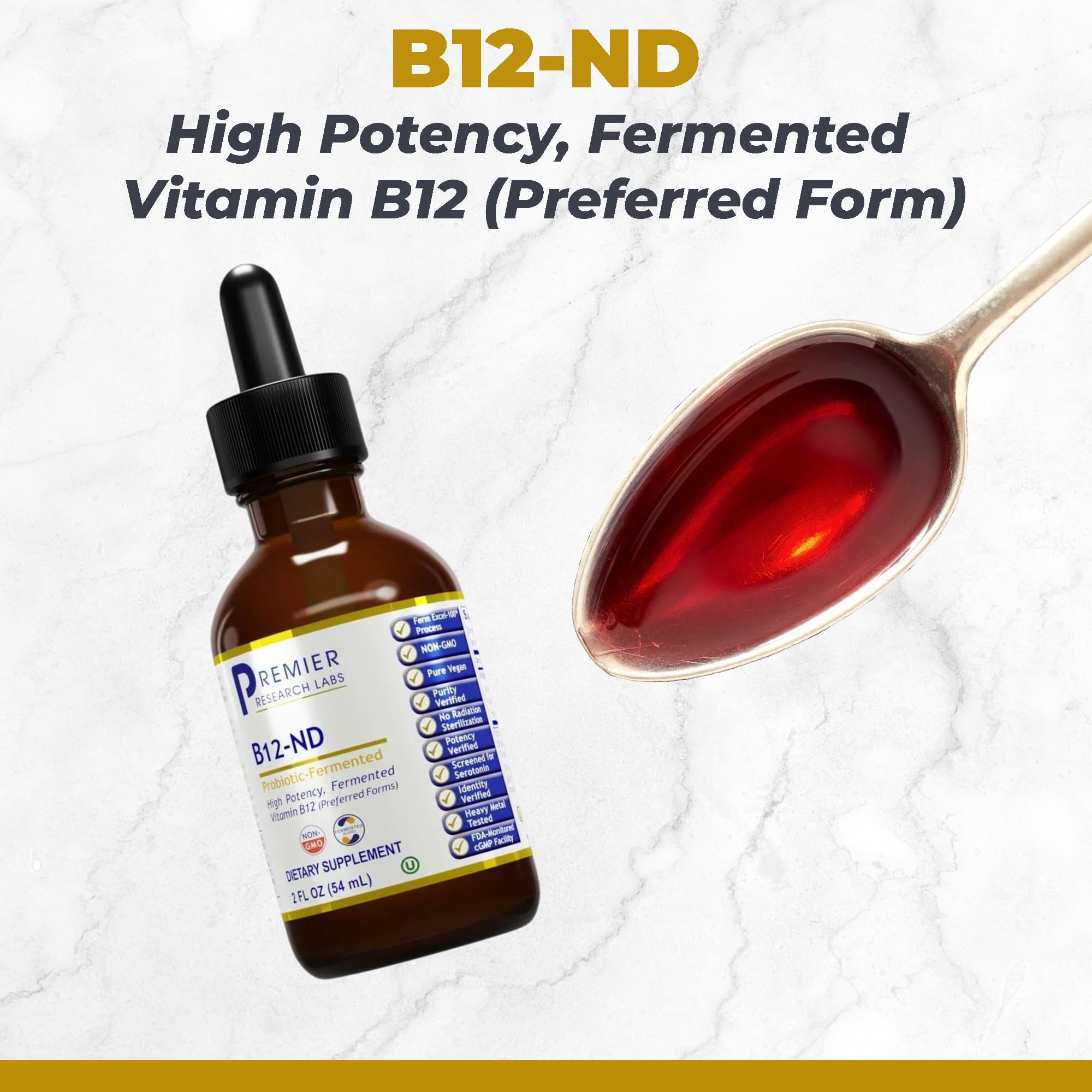 Premier Research Labs B12-ND - Vitamin B12 Liquid, B12 Vitamins, B12 Drops, B-12 Tincture with Methylcobalamin, Adenosylocobalamin, Hydroxcobalamin, 1000 mcg B12 Per Serving - 2 Fl Oz Premier Research Labs buy supplements canada