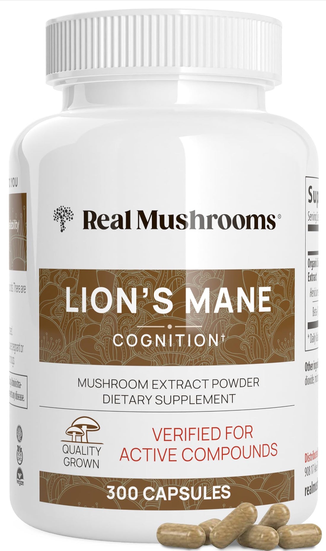 Real Mushrooms Lion’s Mane Capsules - Organic Lions Mane Mushroom Extract Real Mushrooms buy supplements canada