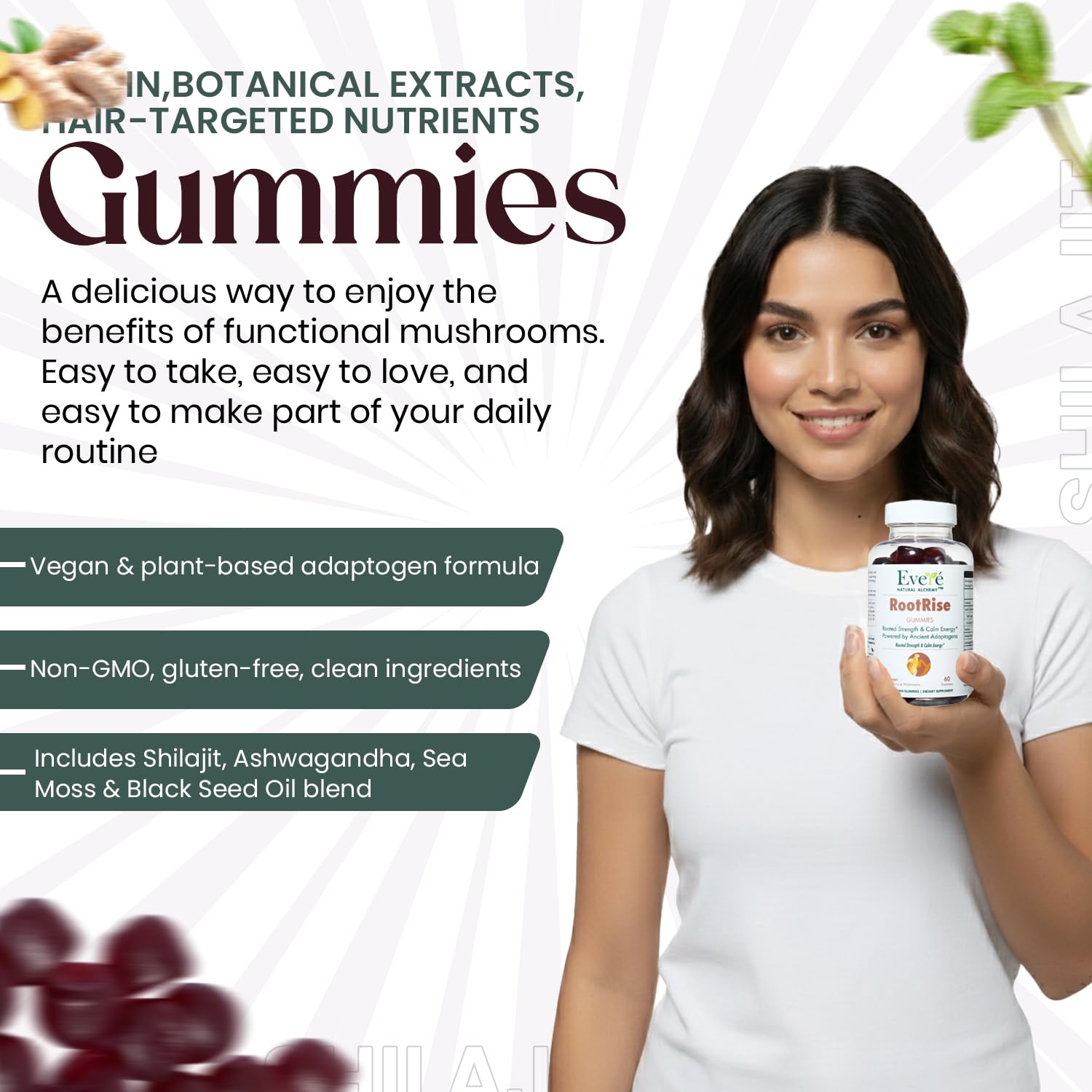 The EverÉ Natural Alchemy Evere RootRise Gummies - Shilajit + Ashwagandha Gummies The EverÉ Natural Alchemy buy supplements canada