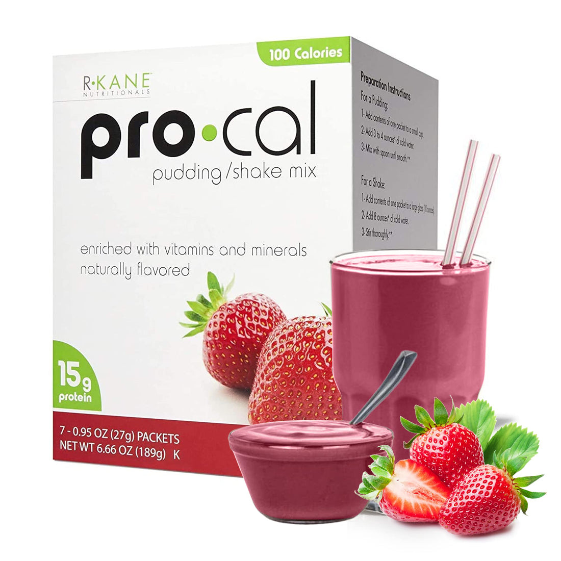 R-Kane Nutritionals Pro-Cal Pudding/Shake Mix, Low Calorie Protein Shake Powder R-Kane Nutritionals buy supplements canada