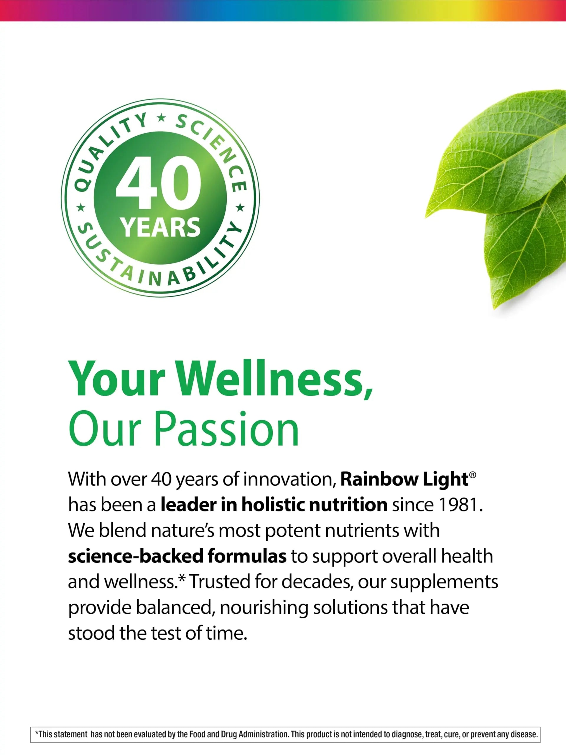 Rainbow Light Kids One + Multivitamin | 50 Chewable Tablets | with Iron & Tummy Friendly Probiotics | Fruit Punch Flavor | Real Food Nutrients Rainbow Light buy supplements canada