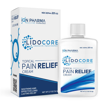 Lidocore Pain Relief Cream with 4% Lidocaine | Maximum Strength OTC | Safe & Compliant formula | Minor cuts, scrapes, insect bites, cold sores | Non-Greasy, Odor-free, Fragrance-Free | 2.7 oz (76.5 g) Lidocore buy supplements canada