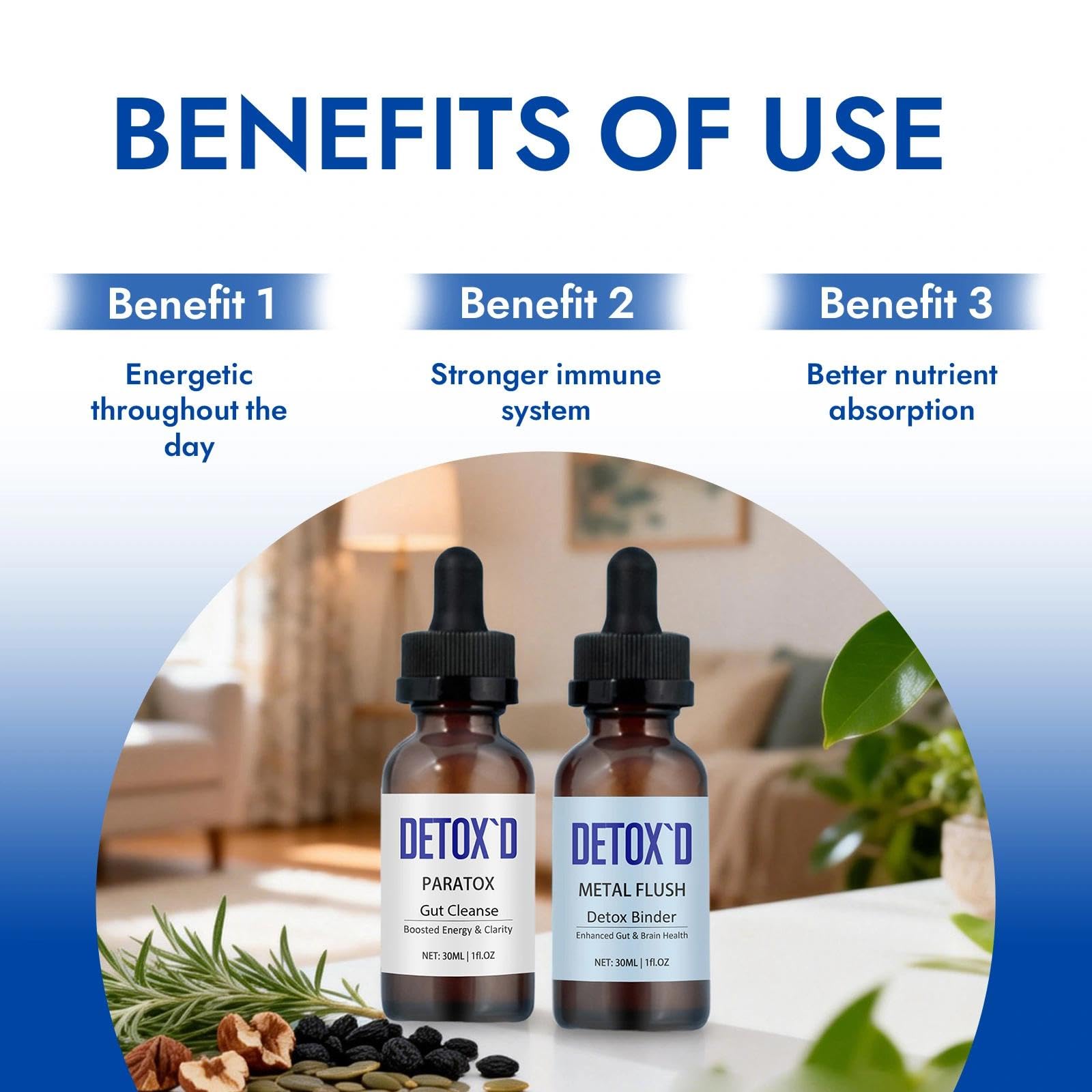 TakTuqa Detox’d Paratox Gut Cleanse & Detox - Herbal Liquid Drops with Black Walnut, Wormwood, Clove & Oregano for Digestive Balance, Energy Boost & Immune Support(1pc) TakTuqa buy supplements canada