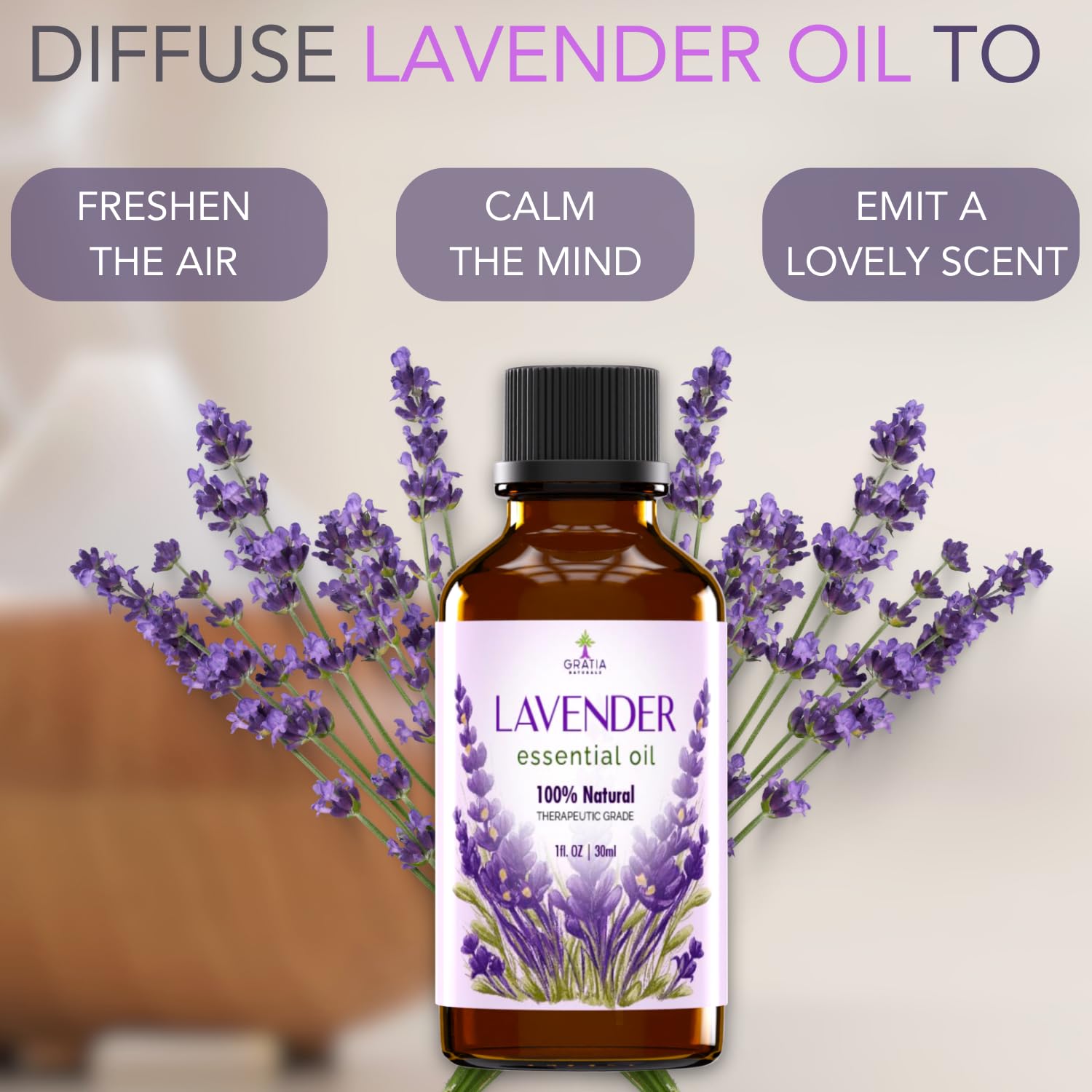 Gratia Naturals Lavender Essential Oil - 100% Pure and Natural … GRATIA NATURALS buy supplements canada