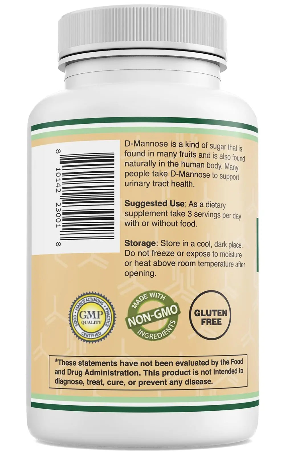 Double Wood Supplements D Mannose 500mg Capsules, 90 Count (D-Mannose for Urinary Tract Health and Bladder Lining, Helps UTI Prevention) Vegan Safe, Non-GMO, Gluten Free Double Wood Supplements buy supplements canada