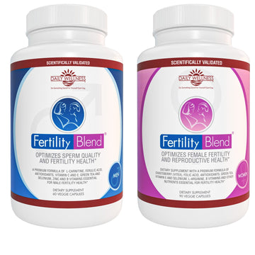 One Month Supply Each-FERTILITY BLEND Supplement for MEN (60 Tablets) and FERTILITY BLEND Supplement for WOMEN (90 Tablets).by The Daily Wellness Co. Fertility Blend buy supplements canada