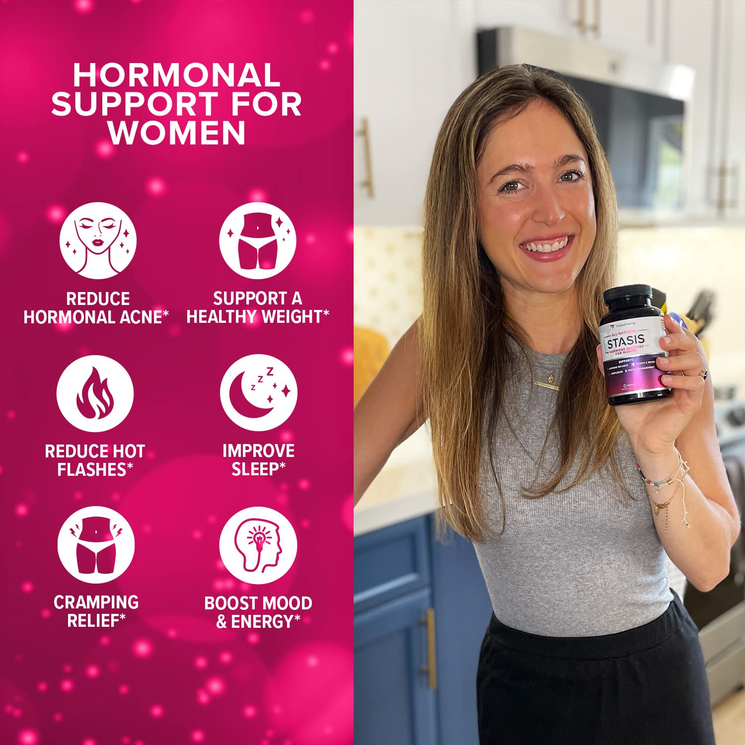 Myo-Inositol D-Chiro Women's Hormone Balance Supplement - 40:1 Myo-Inositol & D-ChiroInositol Blend with DIM for Hormone Balance for Women - Health Vitamins for Skin, Energy, & Cycle Support (1 Month) Vitauthority buy supplements canada