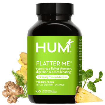 HUM Flatter Me Supplement for Daily Bloating - 18 Full Spectrum Digestive HUM buy supplements canada