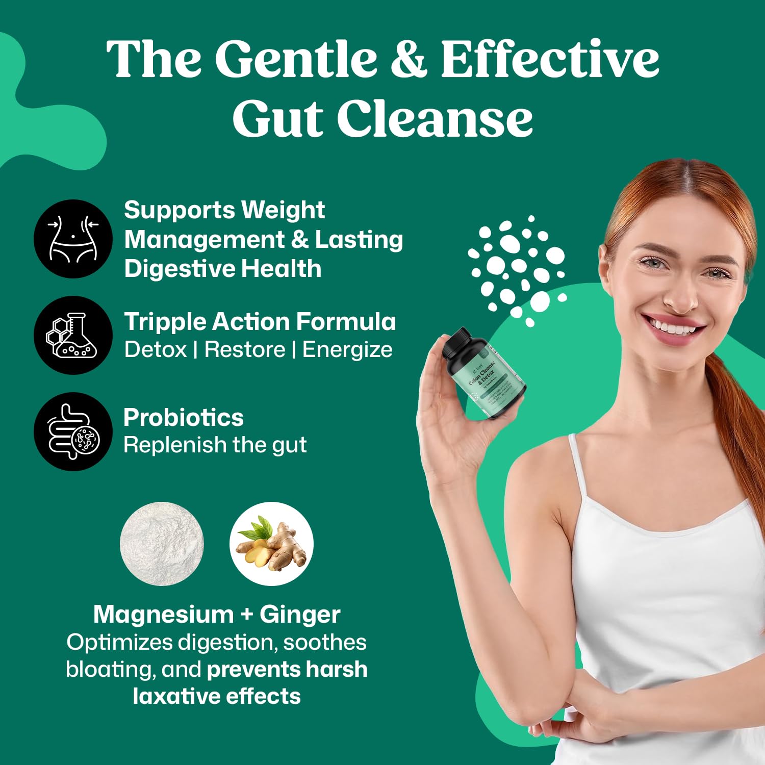 ColonBroom 15 Day GLP-1 Colon Cleanse & Detox Cleanse for Weight Management with Probiotics & Magnesium | Reduce Bloating & Boost Metabolism & Digestion - Effective Gut Cleanser Detox for Women & Men ColonBroom buy supplements canada