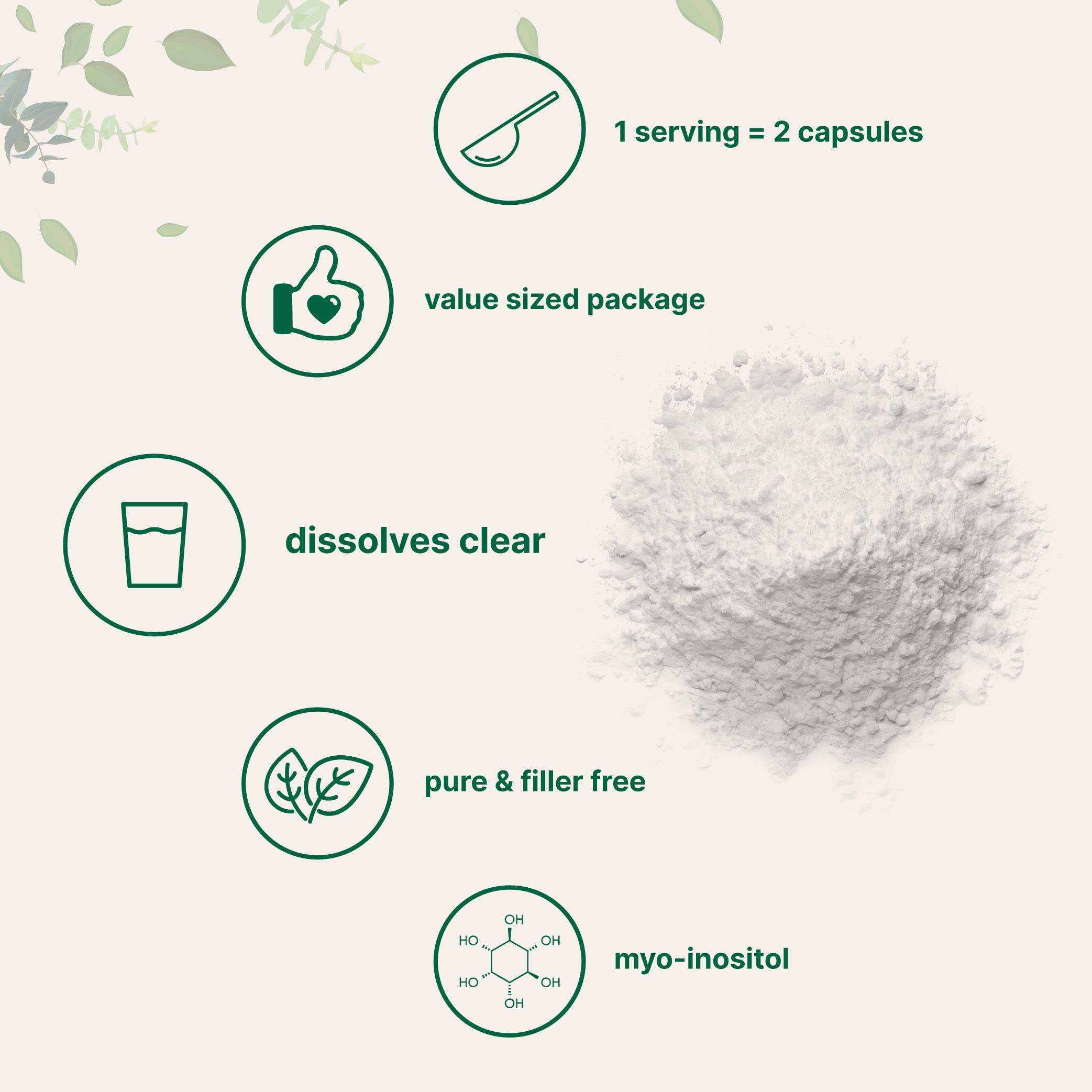 Pure Inositol Powder, Myo-Inositol B8 Powder, 1KG (2.2 Pounds), Strongly Supports Liver Micro Ingredients buy supplements canada