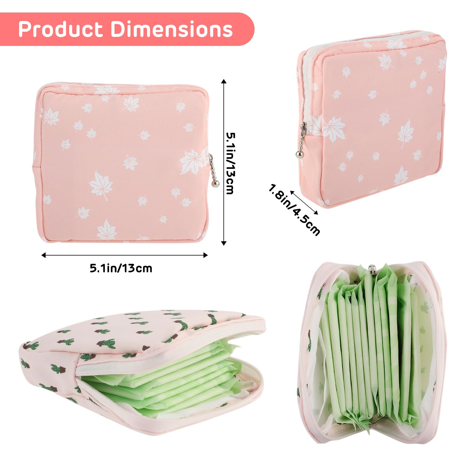 3Pcs Period Bag, Sanitary Pad Storage Bag Samll Period Pouch for Purse Cute Menstrual Period Bag Aster buy supplements canada