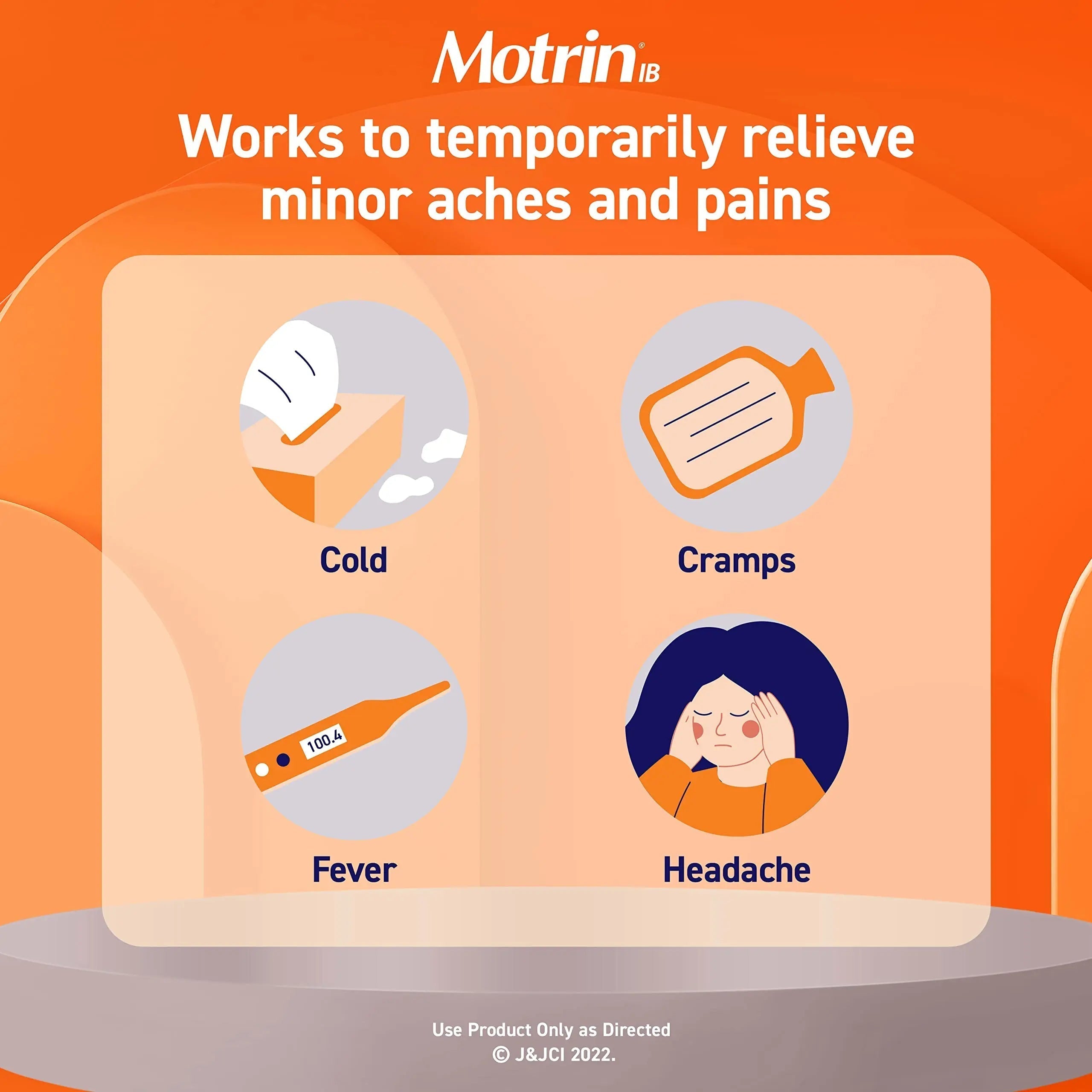 Motrin IB Liquid Gels with 200mg Ibuprofen per Caplet, Pain Reliever & Fever Reducer for Adults, Relief from Minor Arthritis Pain, Muscle Aches, Headache, Menstrual Cramps & Backache, 120 ct Motrin buy supplements canada