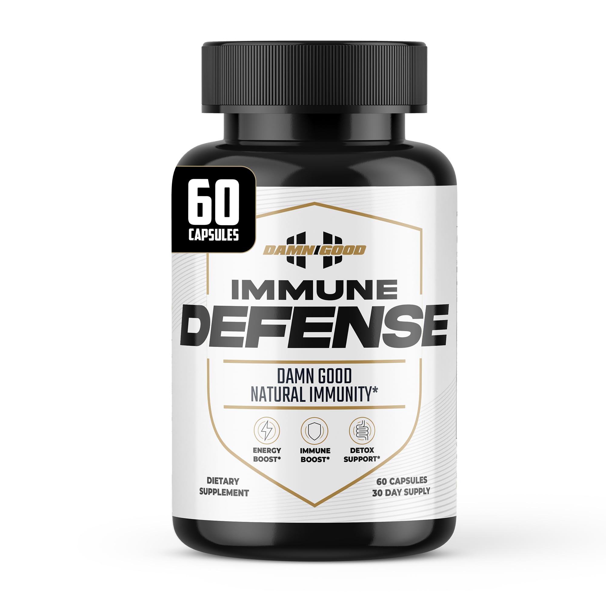 DAMN GOOD The Hodge Twins Immune Defense Supplement (60 Capsules) – Sea Moss Blend Capsules for Everyday Balance, Digestive Support, and Whole-Body Wellness with Vitamins, Minerals, and Botanicals DAMN GOOD buy supplements canada