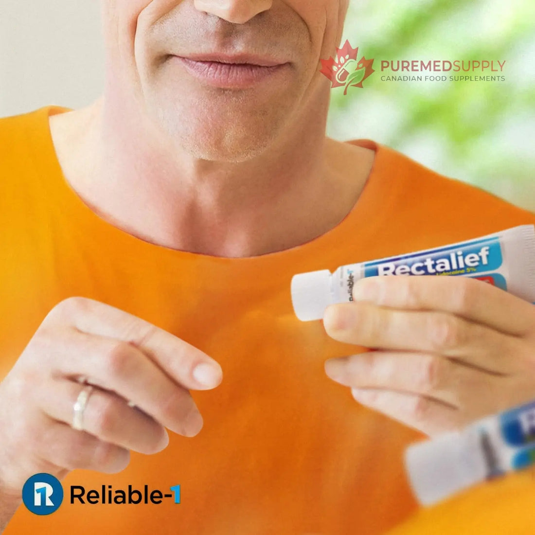 Rectalief 5% Lidocaine Hemorrhoid Cream (Max Non-RX Strength) Reliable-1 Laboratories Soothing Anorectal, Numbing Hemorrhoidal Ointment - Pain, Itching, & Burning, Strongest OTC Anal Treatment, 2-Pack Reliable-1 Laboratories buy supplements canada