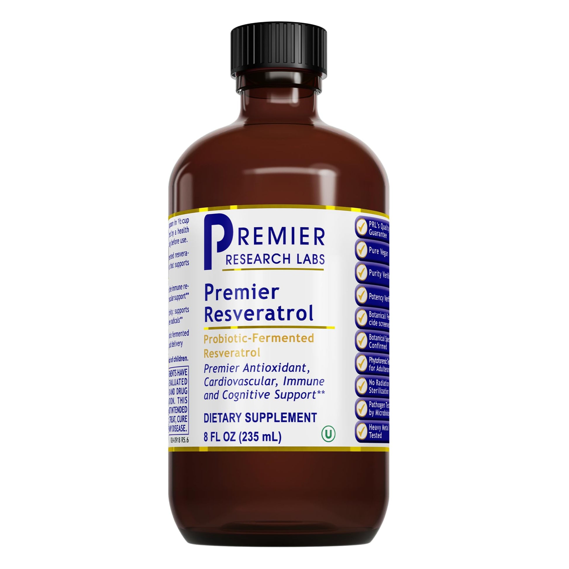 Premier Research Labs Resveratrol - Resveratrol Liquid Supplement, Trans Resveratrol, Antioxidant Support for Heart Health & Blood Flow, Aging Support, 180 mg Per Teaspoon - 8 Fl Oz Premier Research Labs buy supplements canada