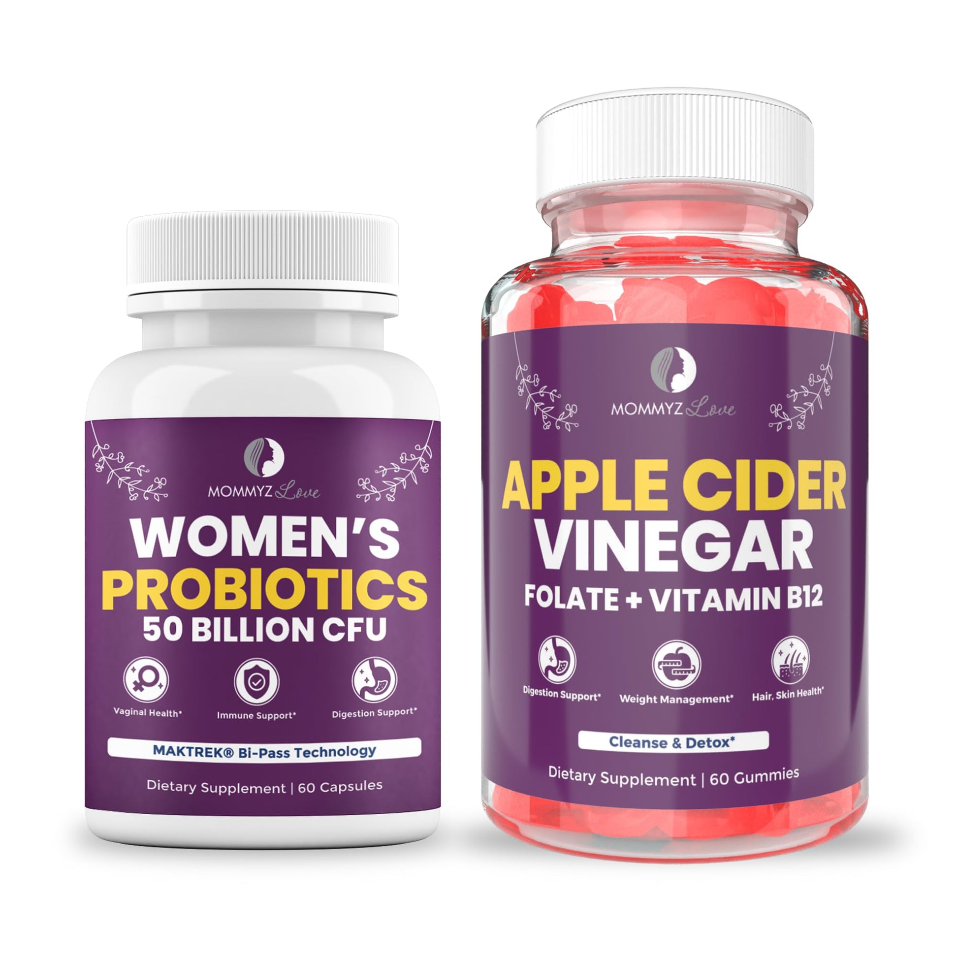 Probiotics for Vaginal Probiotics for Vaginal Odor Control, Balanced PH Levels Plus Apple Cider Vinegar Gummies Mommyz Love buy supplements canada