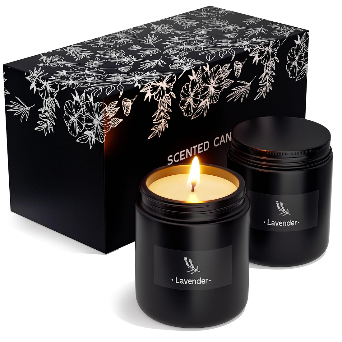 2 Pack Scented Candles for Home Scented, Strong Fragranced Aromatherapy Candles - 6 Oz TranquilBliss buy supplements canada