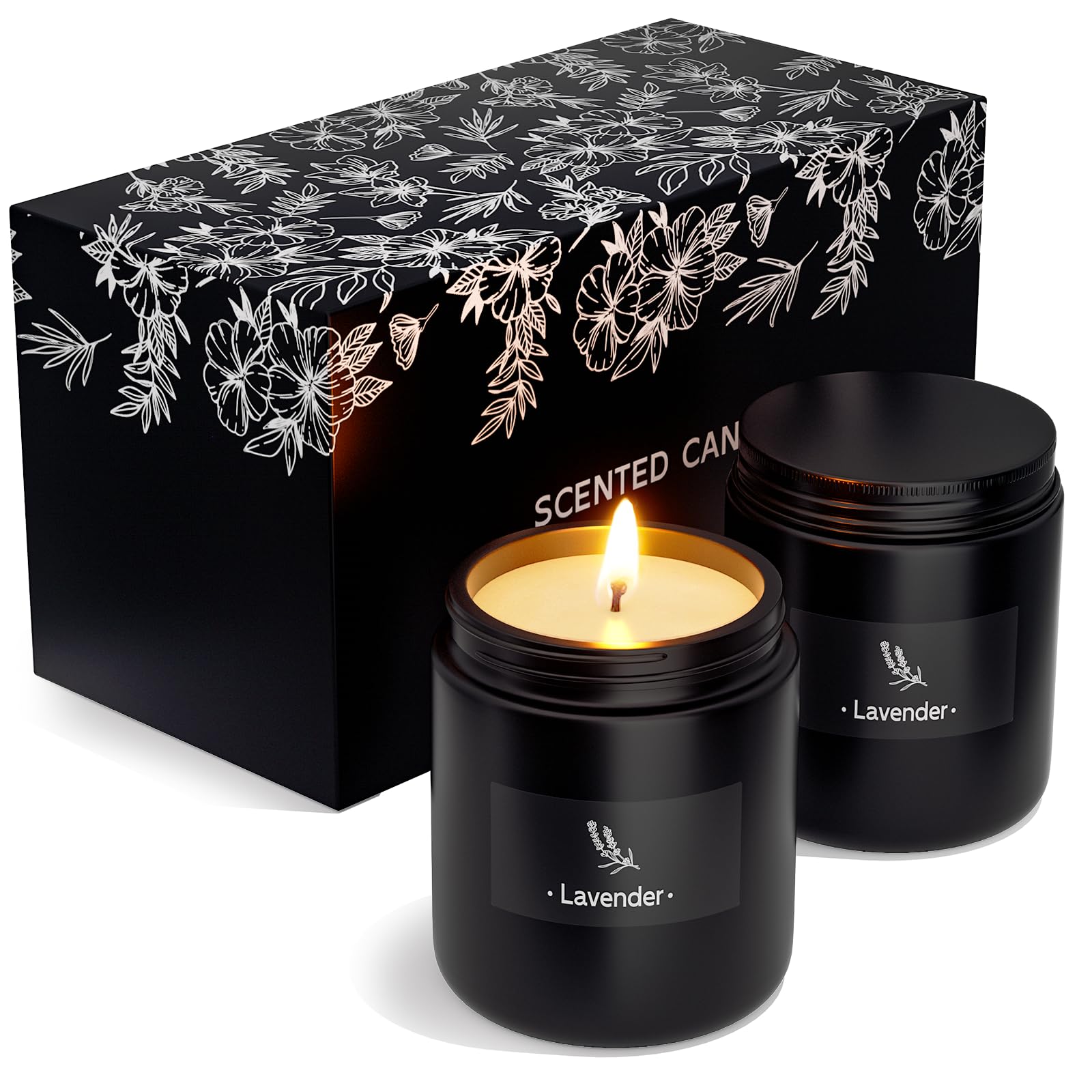 2 Pack Scented Candles for Home Scented, Strong Fragranced Aromatherapy Candles - 6 Oz TranquilBliss buy supplements canada