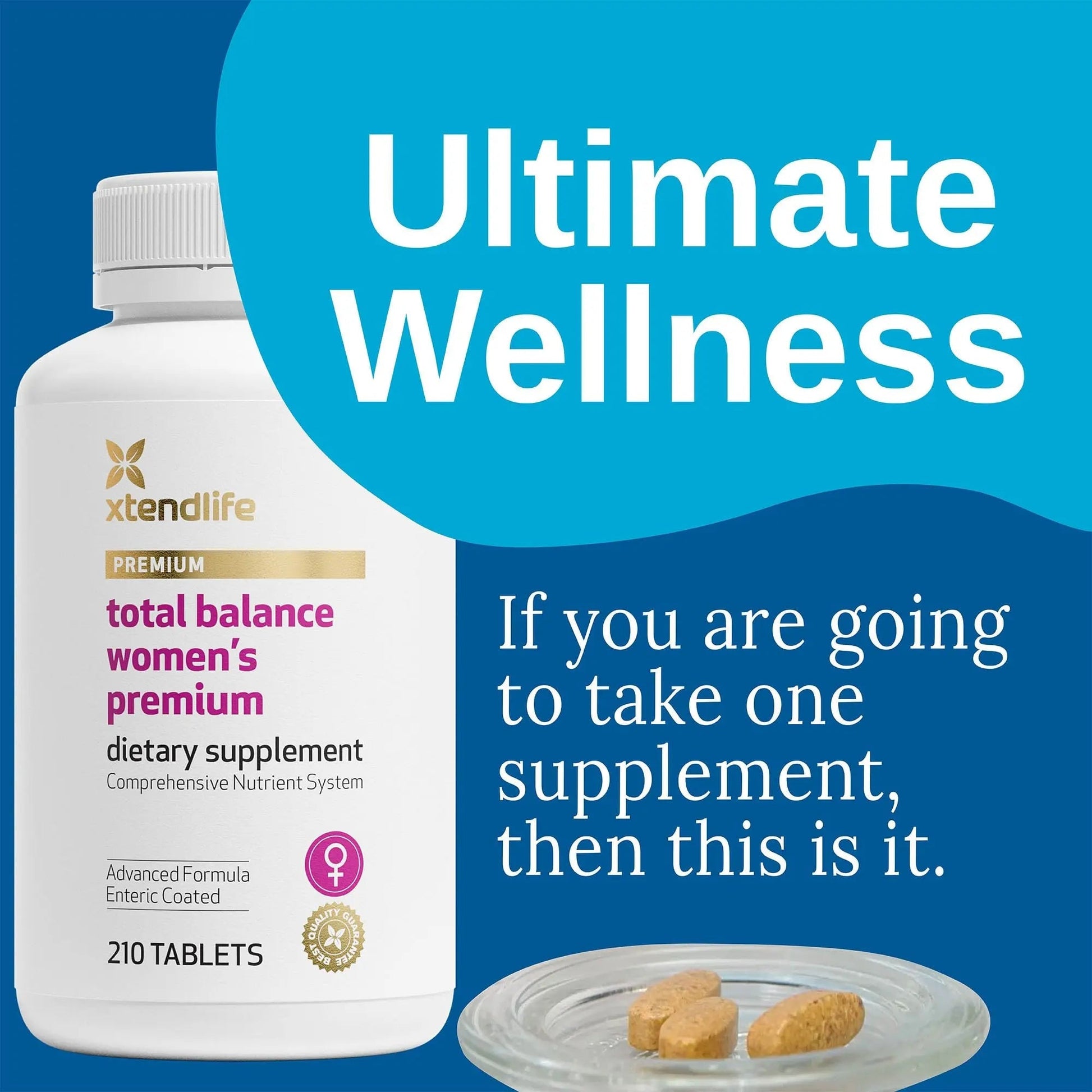 Xtendlife Total Balance Women's Premium Extra Strength Daily Multivitamin & Mineral - 90+ Nutrients for Complete Immune Xtendlife buy supplements canada