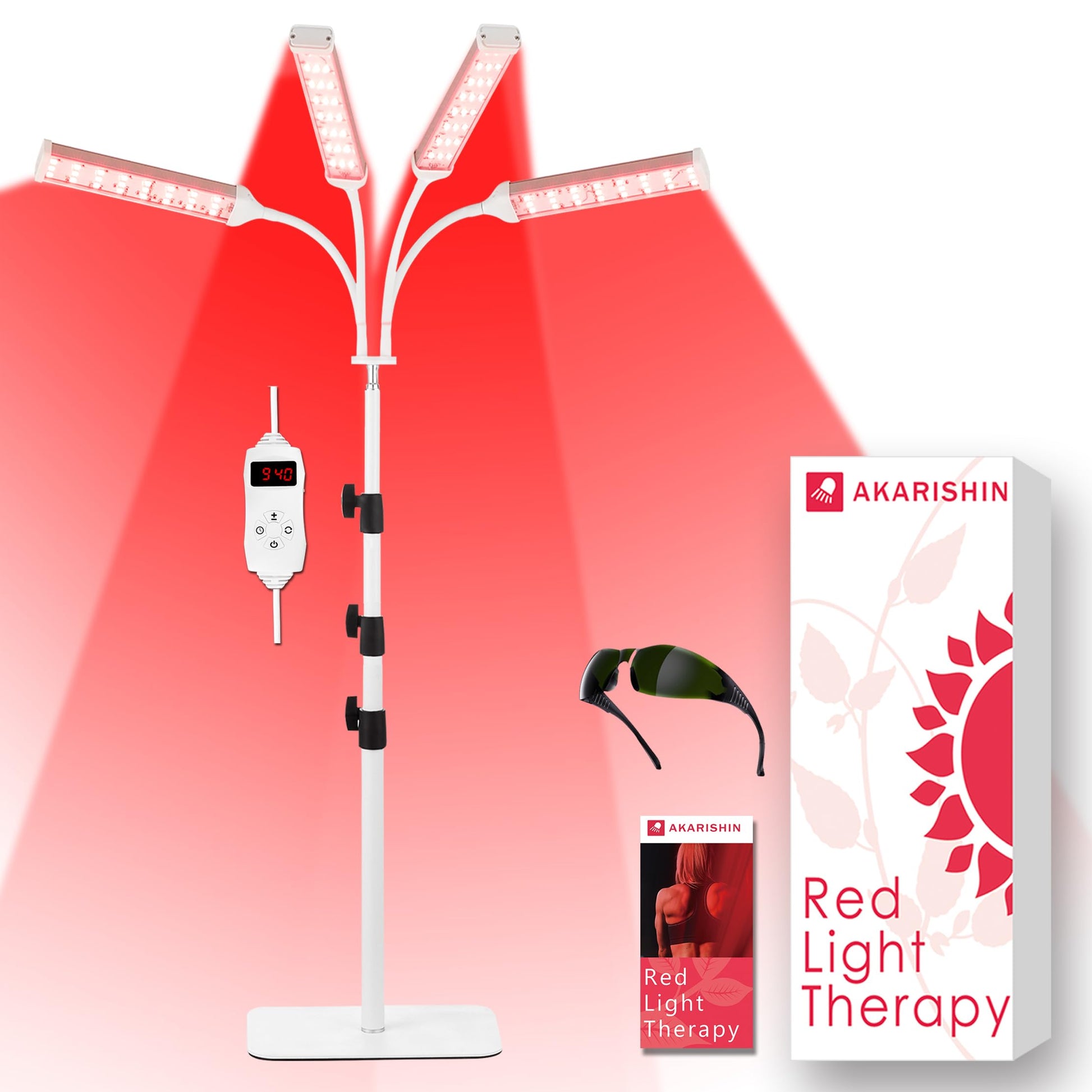 Akarishin Red Light Therapy Lamp-660nm Red Light,850nm & 940nm Infrared Light Therapy Akarishin buy supplements canada