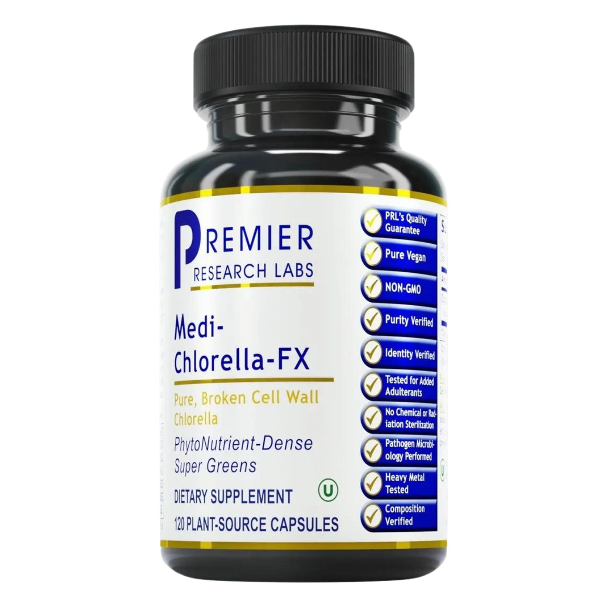 Premier Research Labs Medi Chlorella-FX - Chlorella Capsules, Chlorophyll Capsules, Organic Pills for Women & Men, Chlorophyll Supplement - 120 Vegetarian Capsules Premier Research Labs buy supplements canada