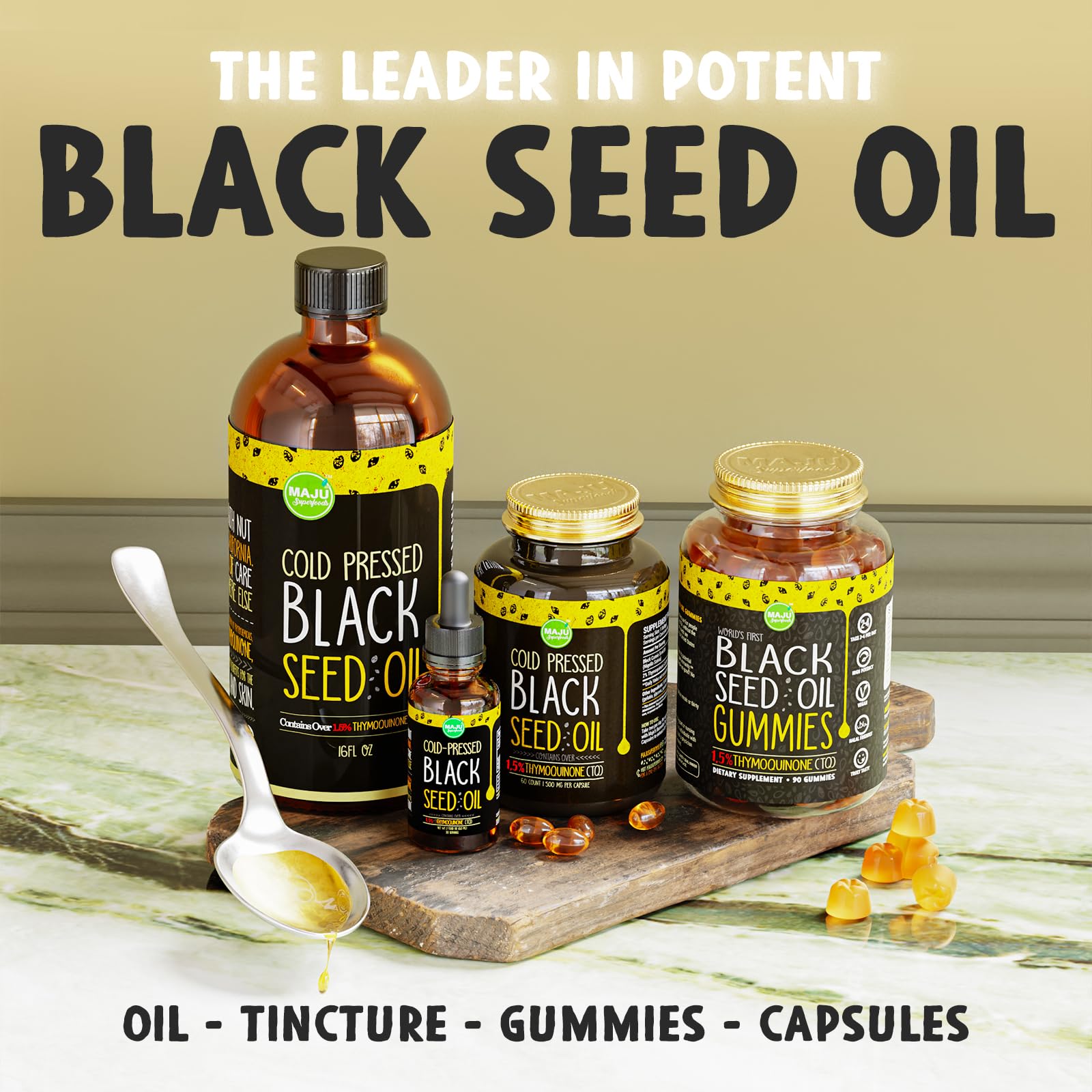 MAJU Black Seed Oil - 3 Times TQ, Cold-Pressed, Travel Size, 100% Turkish Black Cumin Maju Superfoods buy supplements canada