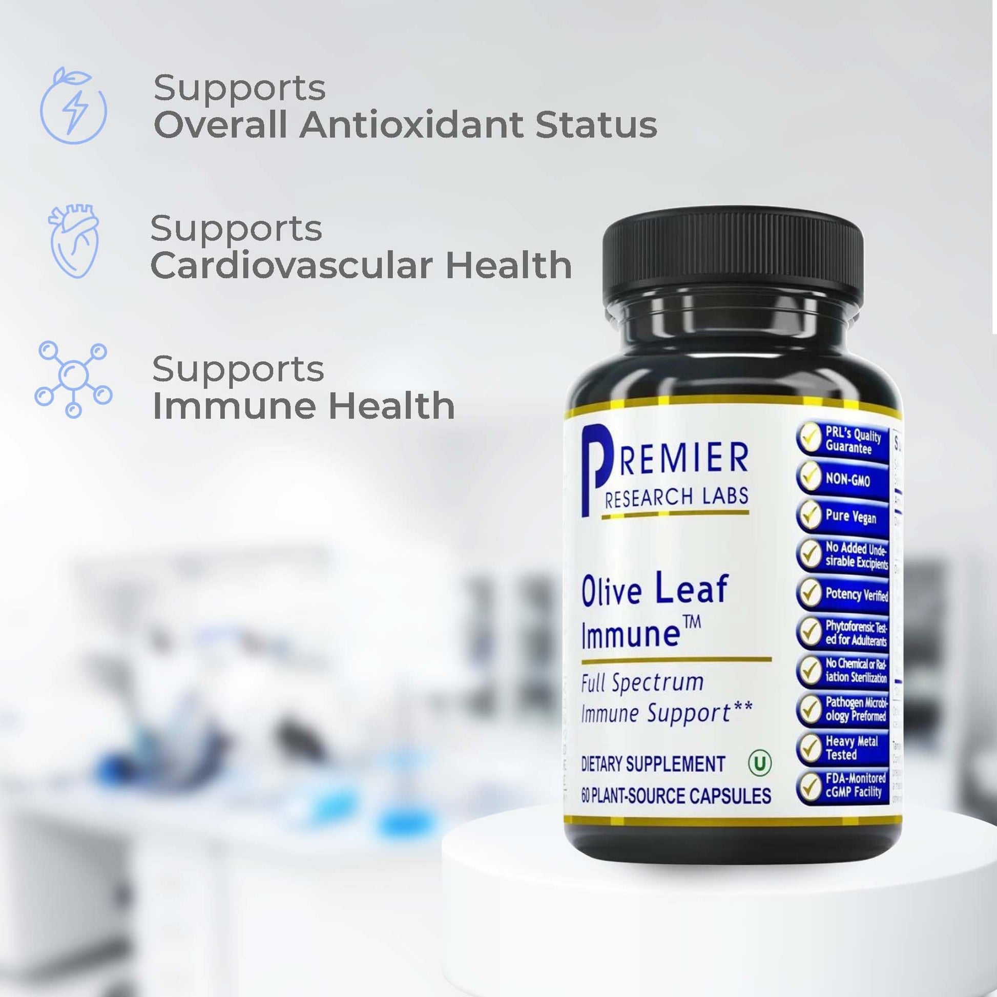 Premier Research Labs Olive Leaf Immune - Olive Leaf Extract Capsules, The Olive Leaf Pills with Phytonutrient Oleuropeinm, Herbal Supplement for Immune & Heart Health Support - 60 Vegetarian Capsules Premier Research Labs buy supplements canada