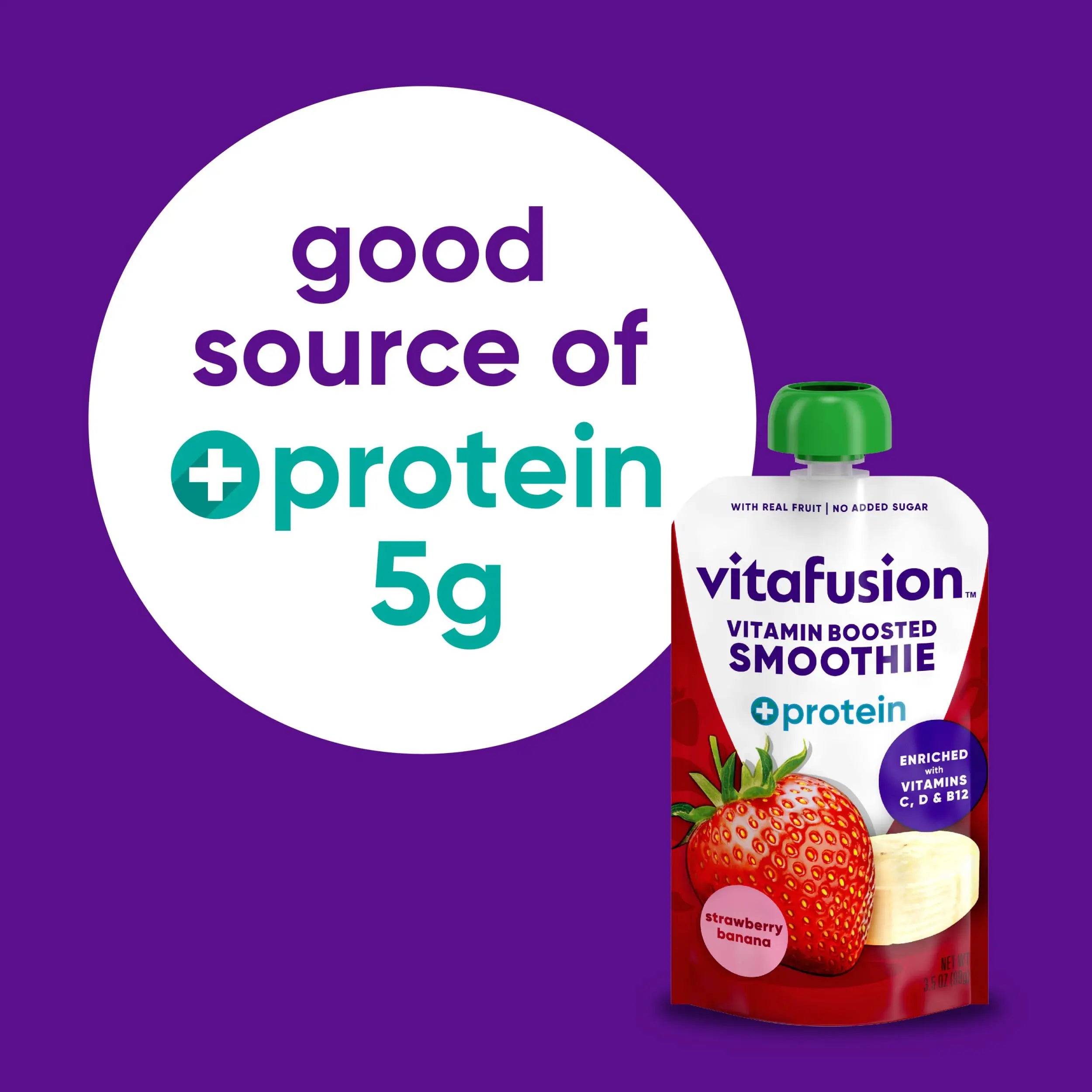 vitafusion Vitamin-Boosted Smoothie +Protein for Energy Metabolism and Immune Support, Strawberry Banana Flavor Excellent Source Vitafusion buy supplements canada