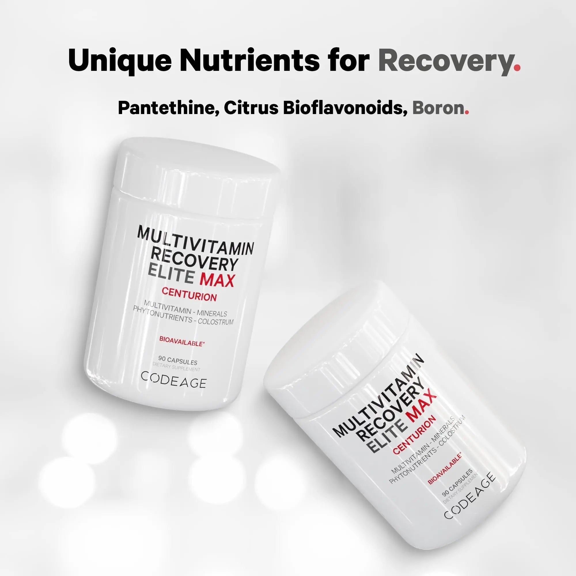 Codeage Multivitamin Recovery Elite Max Supplement - Vitamins A, C, D, E, B-Complex, Essential Minerals, Antioxidants, Colostrum Codeage buy supplements canada