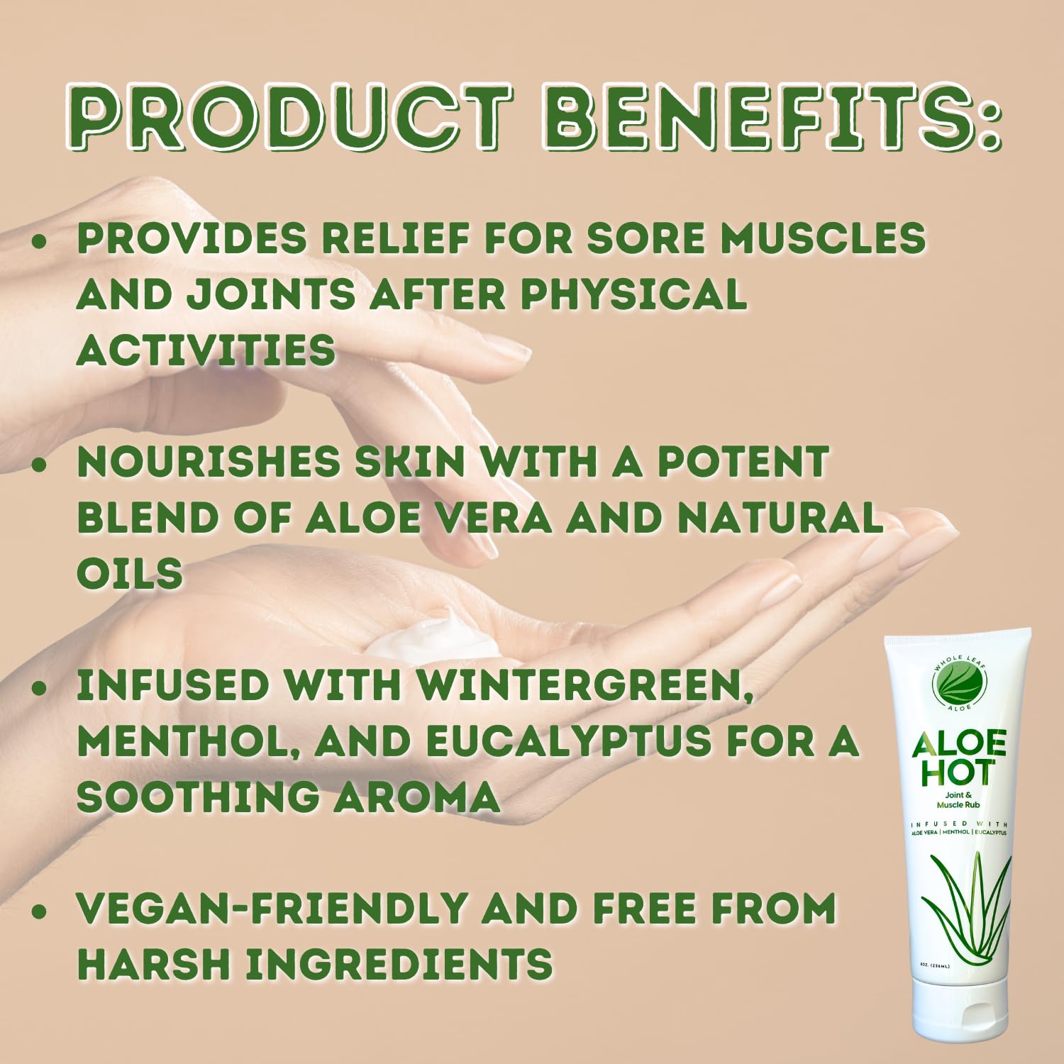 Aloe Hot Joint & Muscle Rub (8oz) Whole Leaf Aloe buy supplements canada