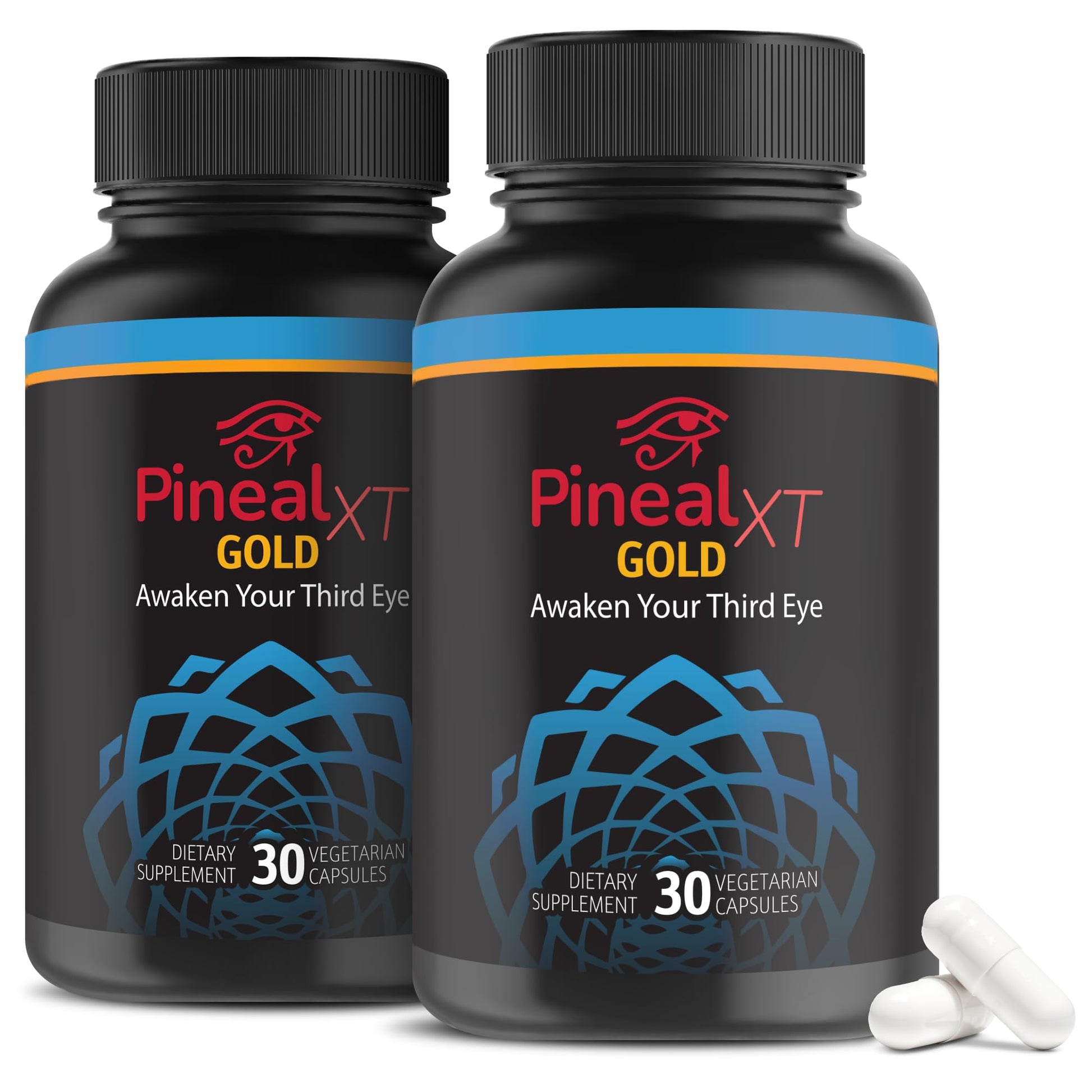 Nutraville Pineal XT Gold - Pineal Gland Supplement - Third Eye Awakening - Focus and Memory Supplement for Brain - 7 Powerful Ingredients Decalcify, Detox, and Activate Your Pineal Gland, 2 Pack Nutraville buy supplements canada