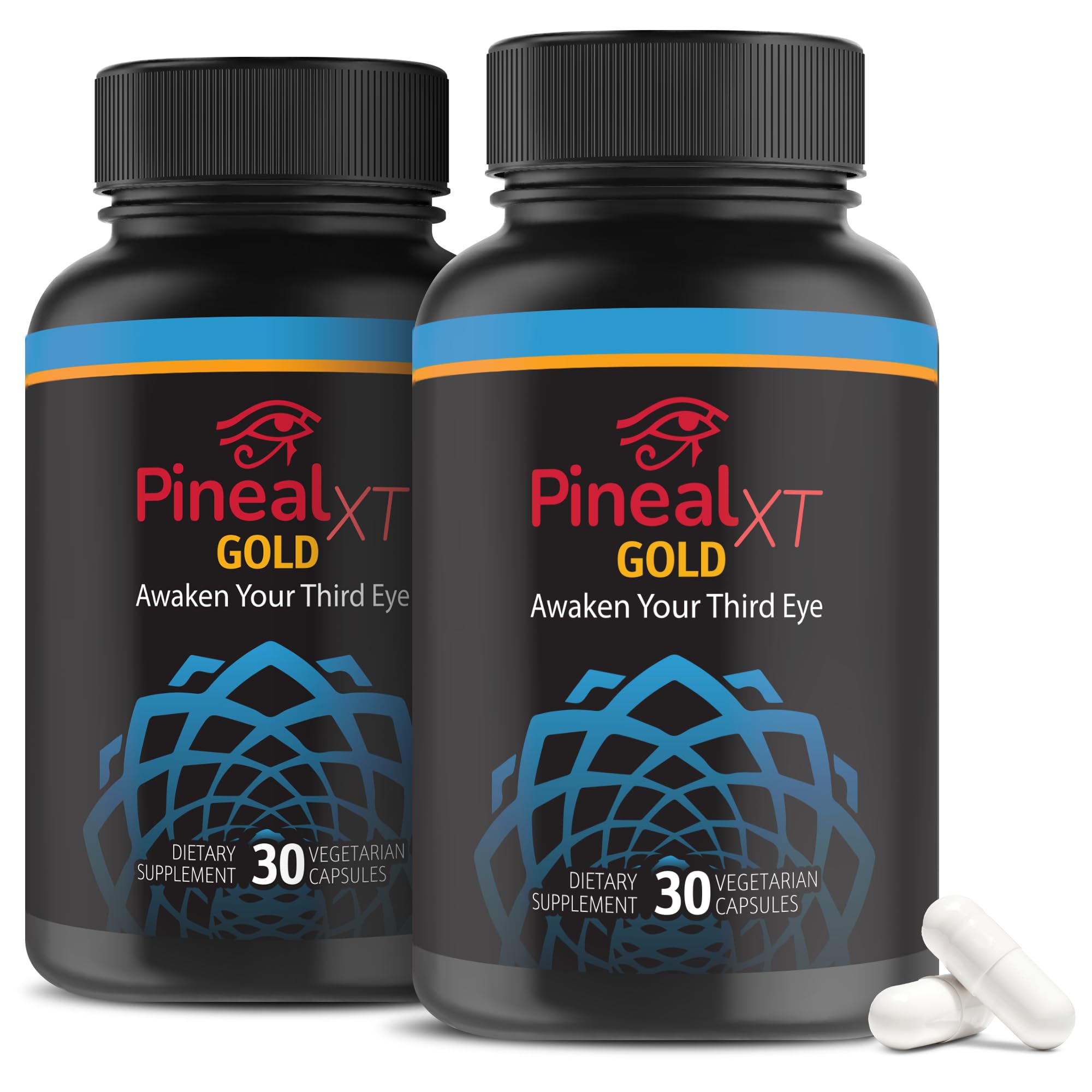 Nutraville Pineal XT Gold - Pineal Gland Supplement - Third Eye Awakening - Focus and Memory Supplement for Brain - 7 Powerful Ingredients Decalcify, Detox, and Activate Your Pineal Gland, 2 Pack Nutraville buy supplements canada