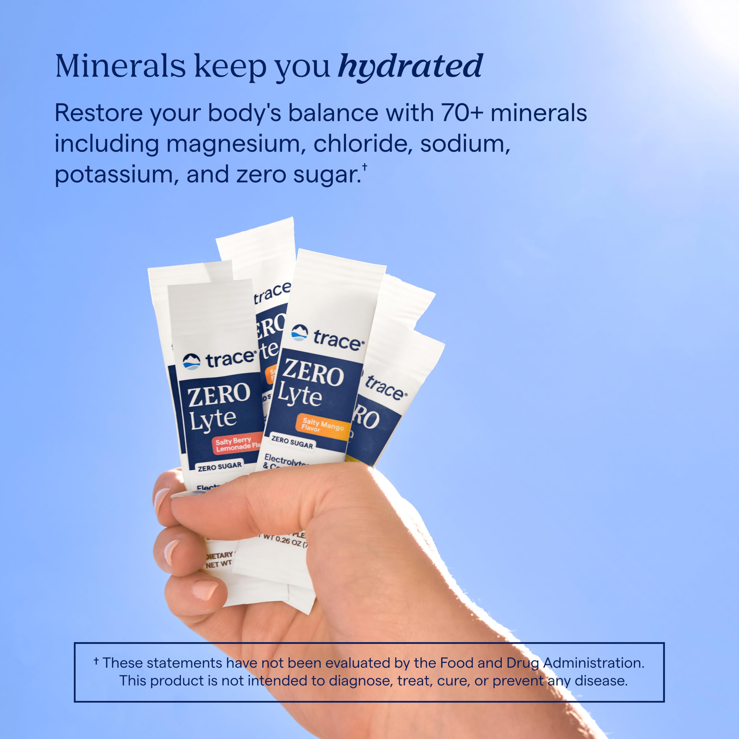 Trace Minerals ZeroLyte Salty Watermelon Flavor - Sugar Free Electrolyte Drink Mix - Supports Hydration, Energy, Stamina - Ancient Sea Salt, Trace Minerals buy supplements canada