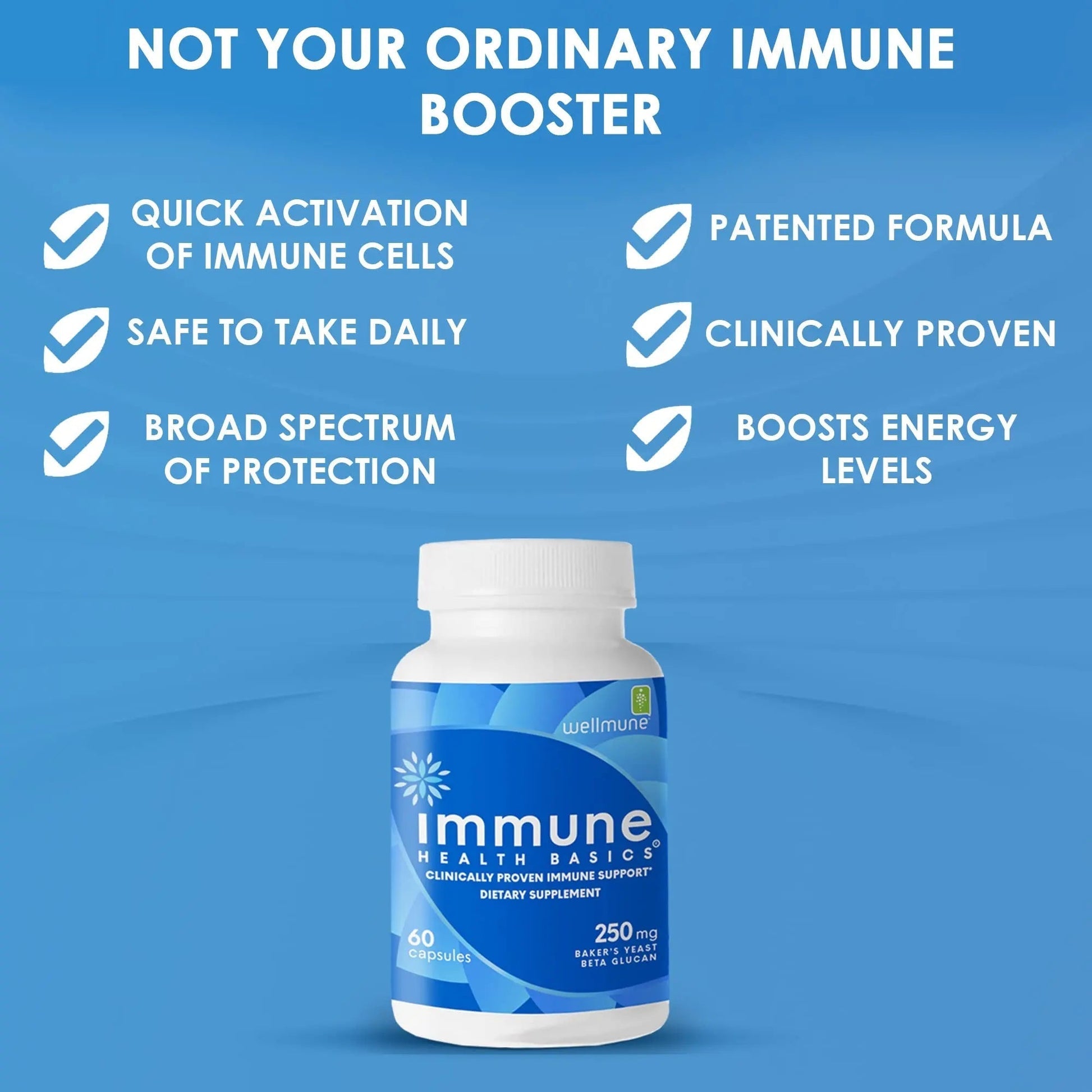 Immune Health Basics Ultra Strength Immunity - Clinically Proven Immune Support - Wellmune Highly Purified Beta Glucan - Gluten-Free, Non-allergenic Immune Health Basics buy supplements canada