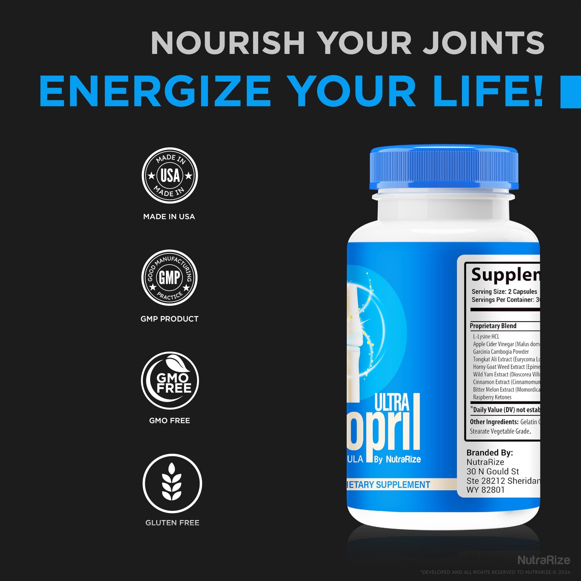 NutraRize (2 Pack) Flexopril Ultra Capsules, Official Flexopril for Joint Support, All-Natural Formula to Fortify Bones and Bolster Flexibility, Premium FlexoprilUltra Pills Review (120 Capsules) NutraRize buy supplements canada