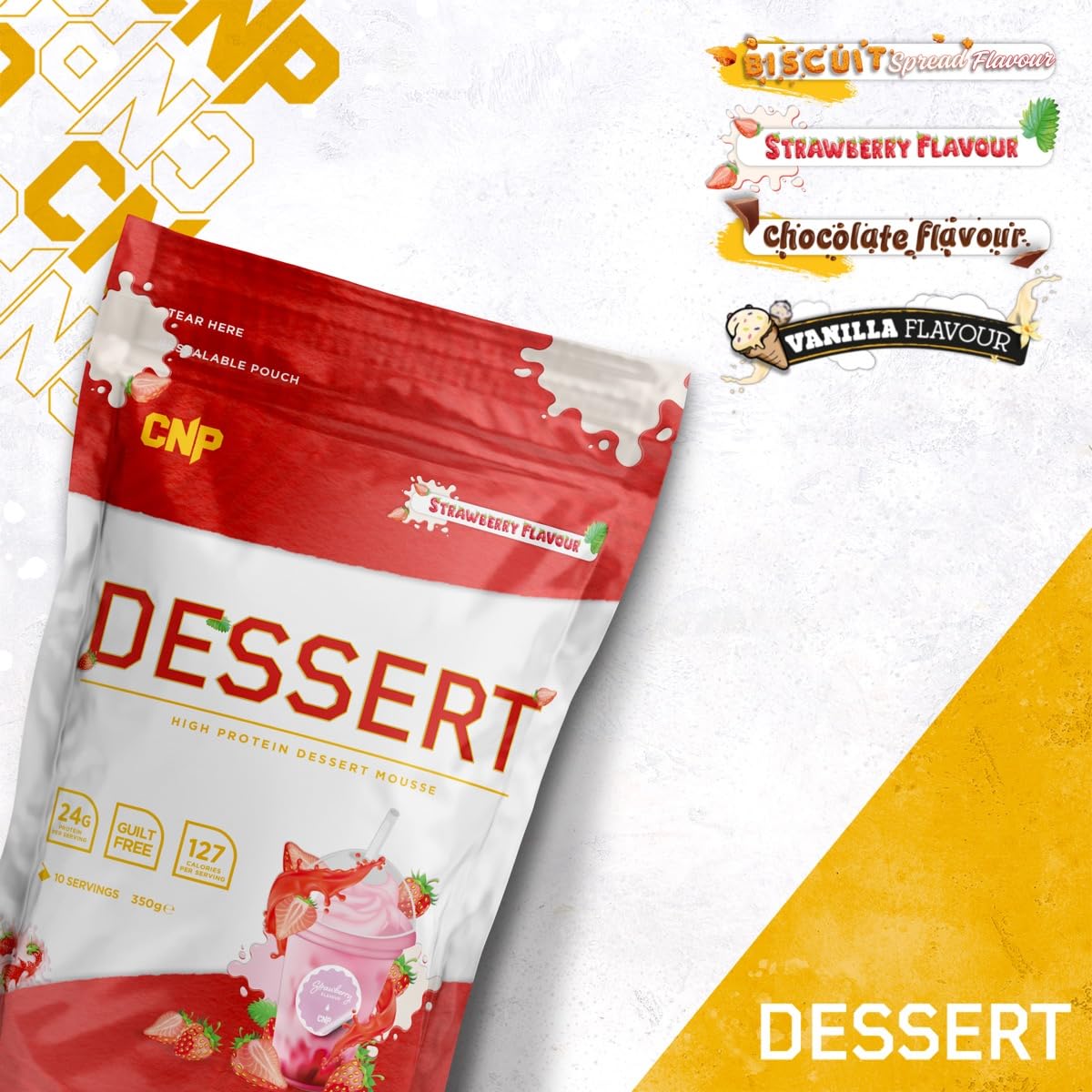 CNP Professional High Protein Dessert Mix, 25g of Dual Release Protein with Micellar Casein CNP Professional buy supplements canada