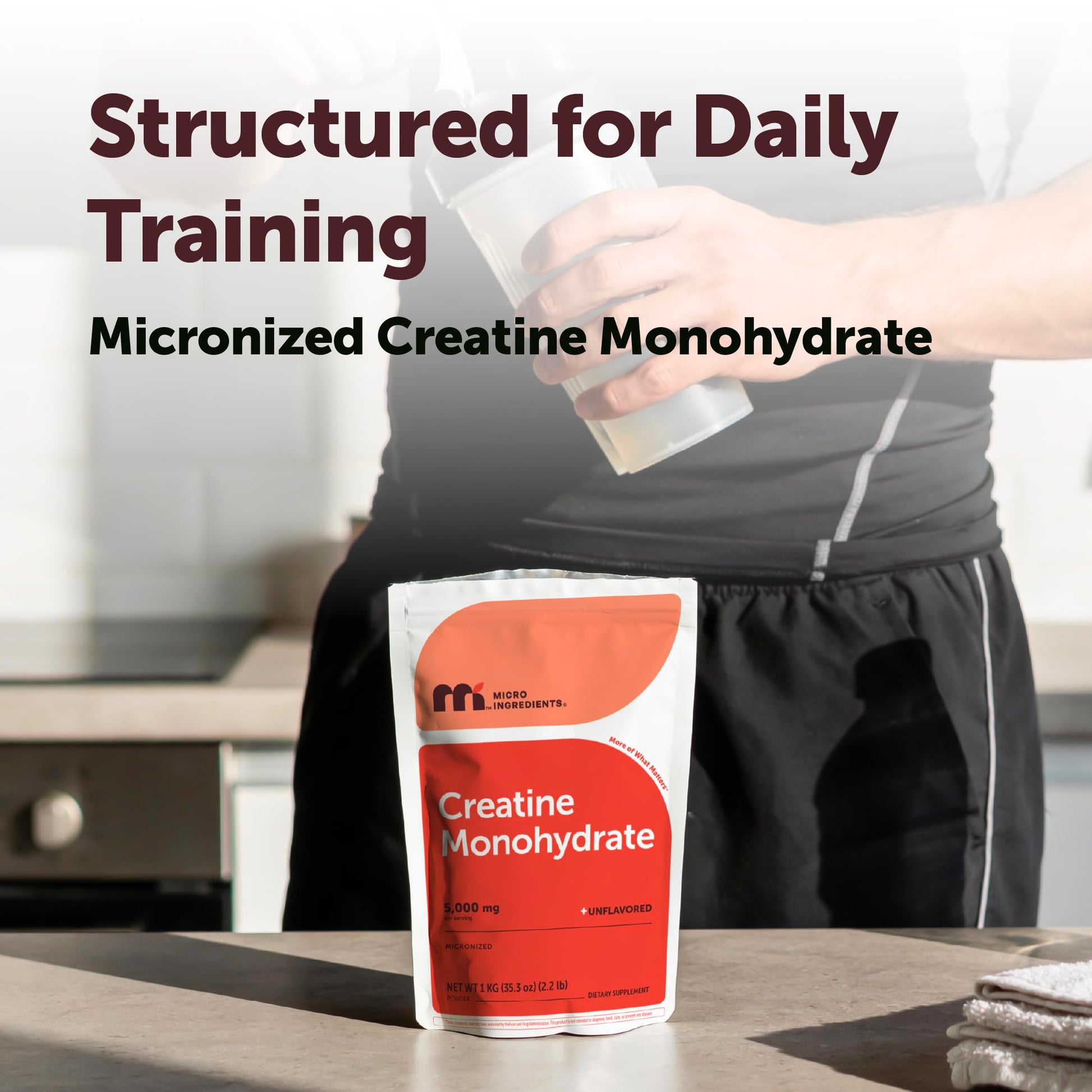 Micro Ingredients Creatine Monohydrate Powder 1 kg (2.2 Lbs), 5000mg Per Serv, Micronized Creatine Powder, Unflavored, No Filler, Keto & Vegan, Easy Dissolve, Pre Workout for Women & Men* Micro Ingredients buy supplements canada