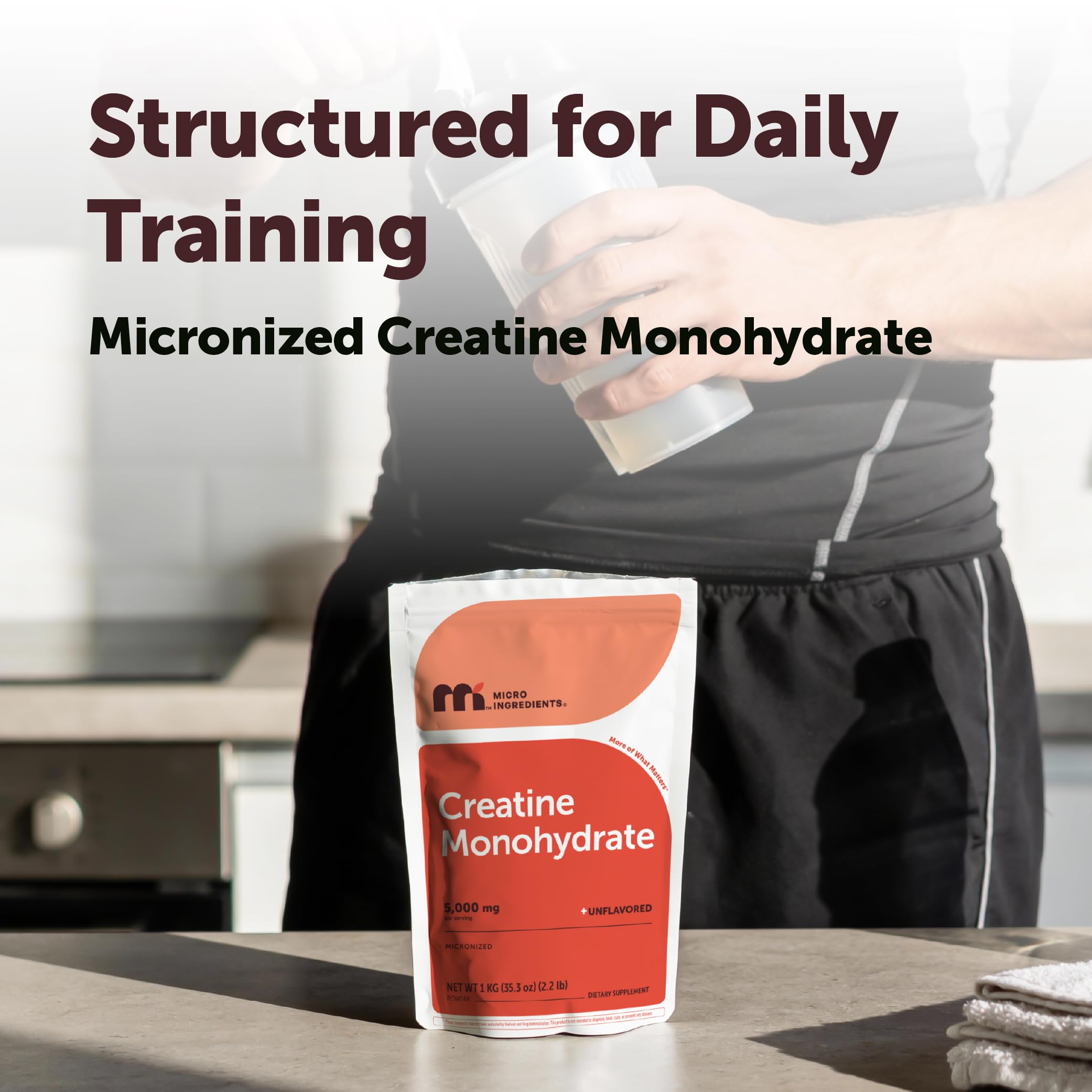 Micro Ingredients Creatine Monohydrate Powder 1 kg (2.2 Lbs), 5000mg Per Serv, Micronized Creatine Powder, Unflavored, No Filler, Keto & Vegan, Easy Dissolve, Pre Workout for Women & Men* Micro Ingredients buy supplements canada