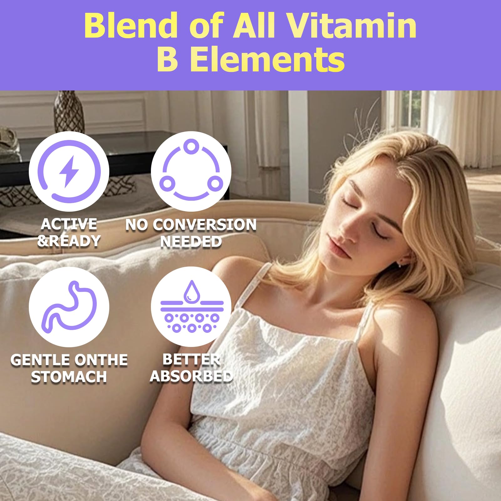Advanced Vitamin B Complex Liquid Drops for Women Men & Kids, 15-in-1 VIT B Complex with Vitamin C B12 B6 B1 Niacin Folate for Brain Nerve Neuropathy Energy Mood Health, Sublingual B-Complex Drops JUIWEFKK buy supplements canada