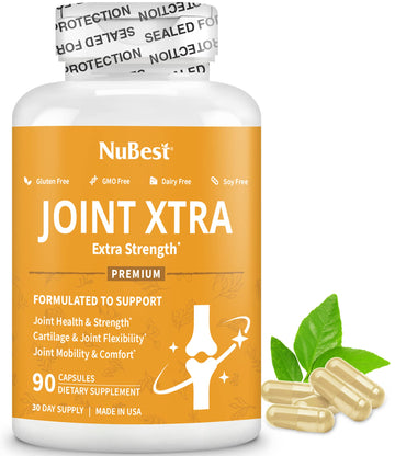 NuBest Joint Xtra - Joint Support Supplement | Joint Health Formula with Triple Joint Strength - Glucosamine, Chondroitin, Turmeric, MSM | 1 Month Supply NuBest buy supplements canada